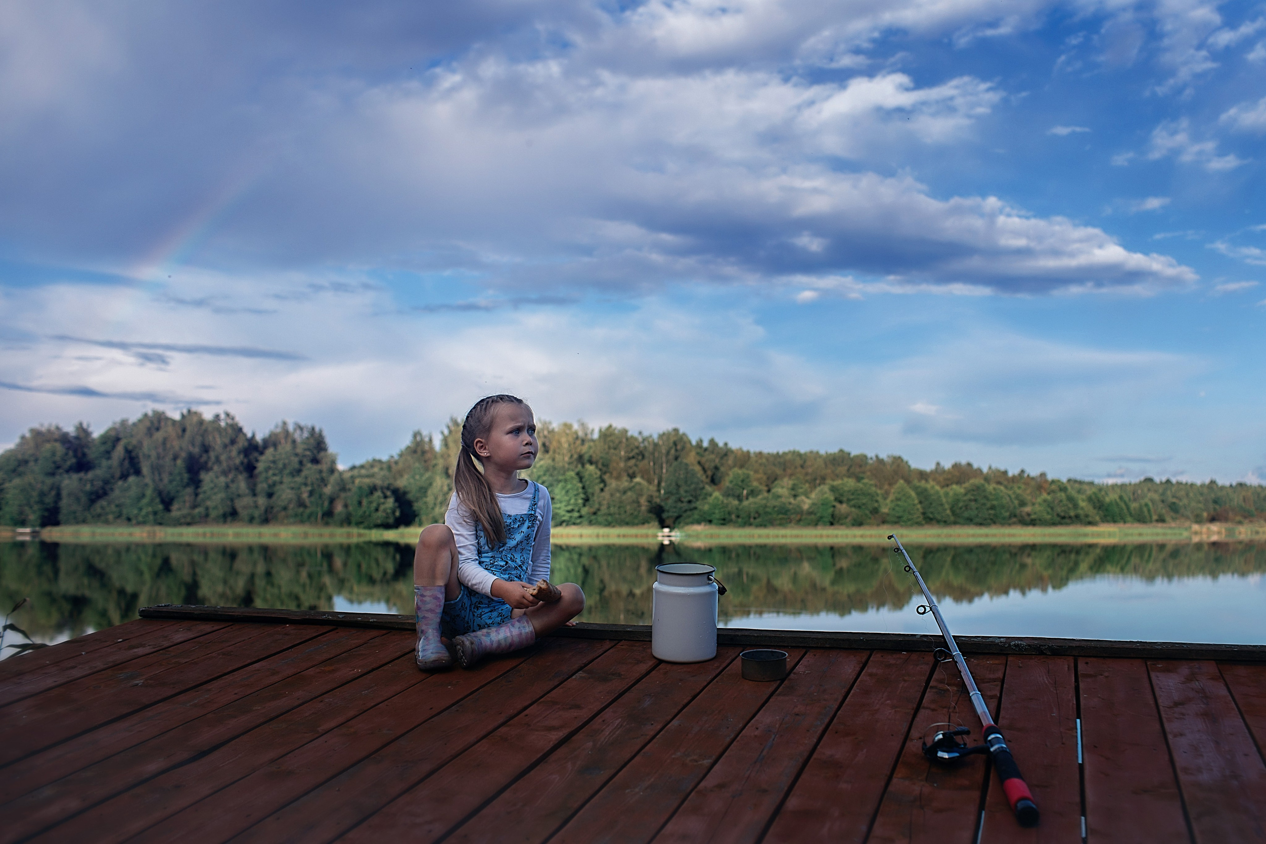 Рыбалка_Ктинское озеро. Семейный фотограф в Санкт-Петербурге