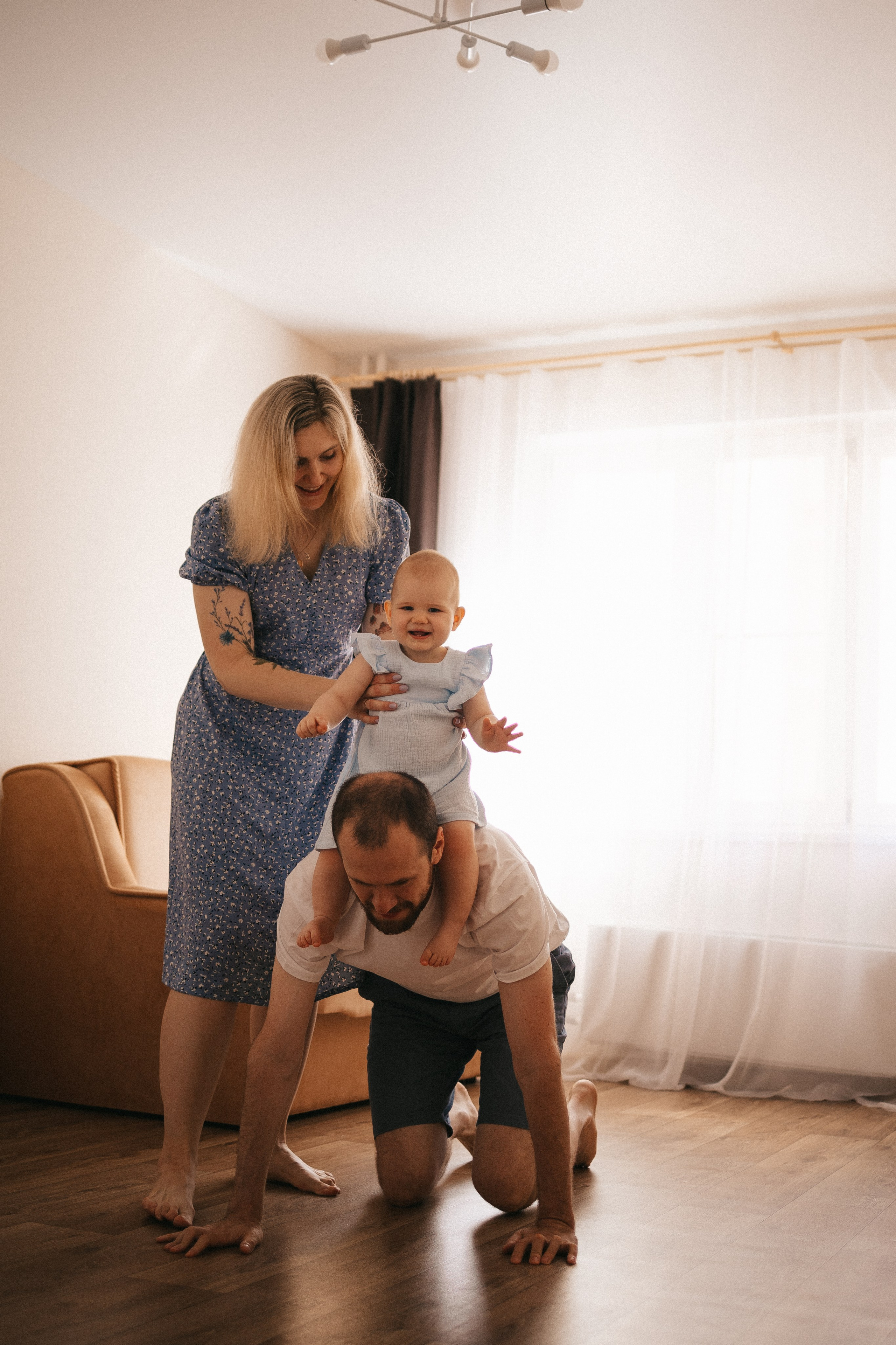 Маша с Лёшей и дочка Саша. Фотограф Нижний Новгород