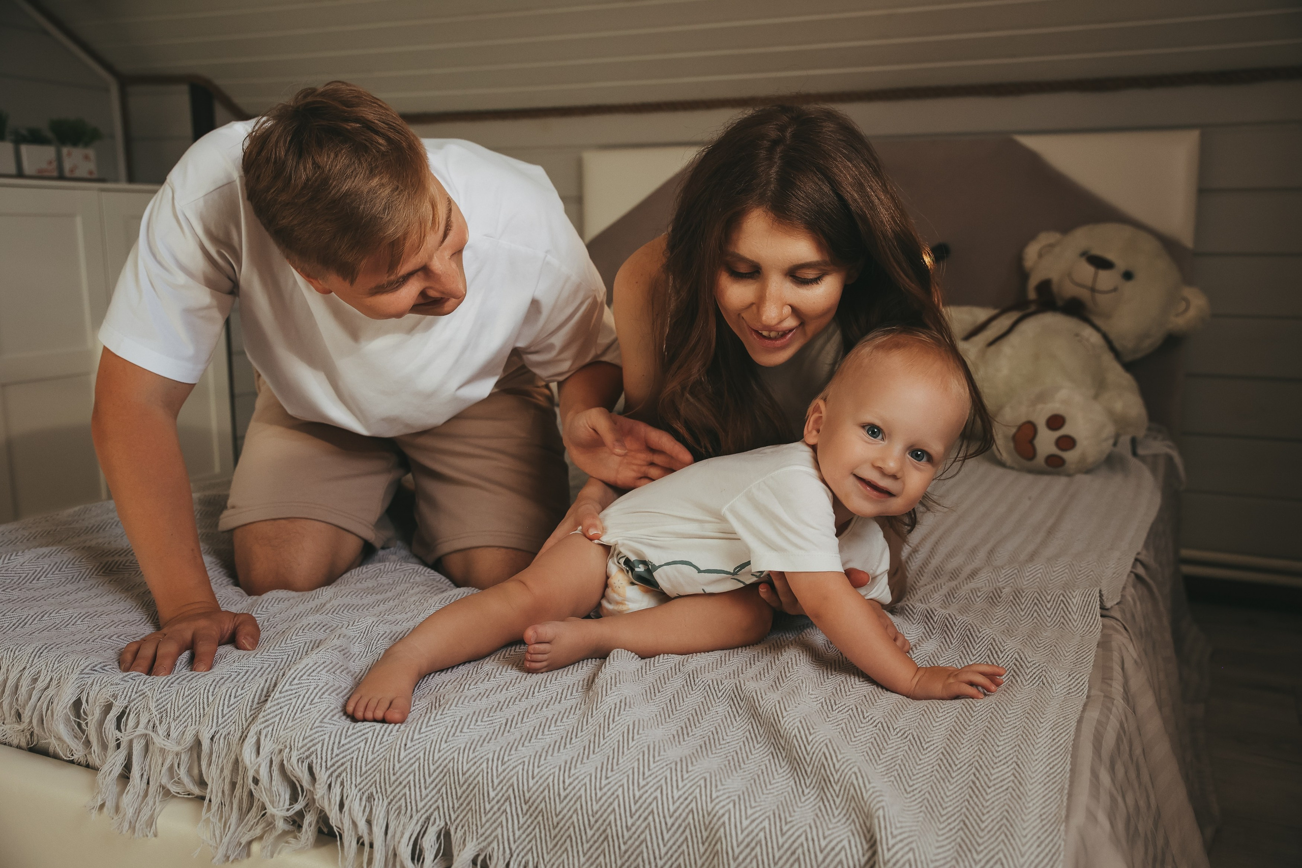 Семейная фотосессия дома Домашняя фотосессия Фотосессия беременности. Фотограф Владимир Москва