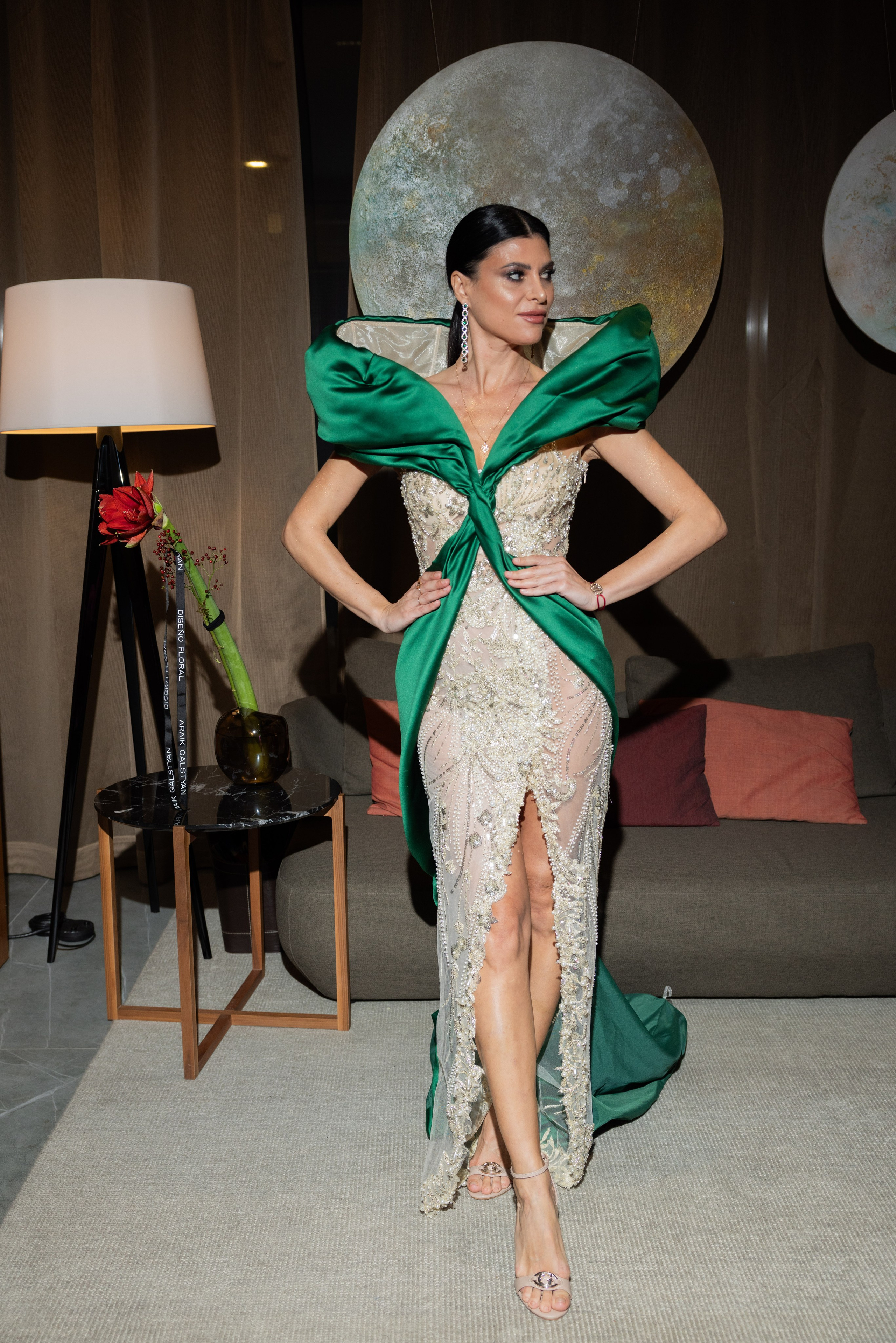 Famous personalities attend the floral showcase by Araik Galstyan at Meliá Hotel Barcelona