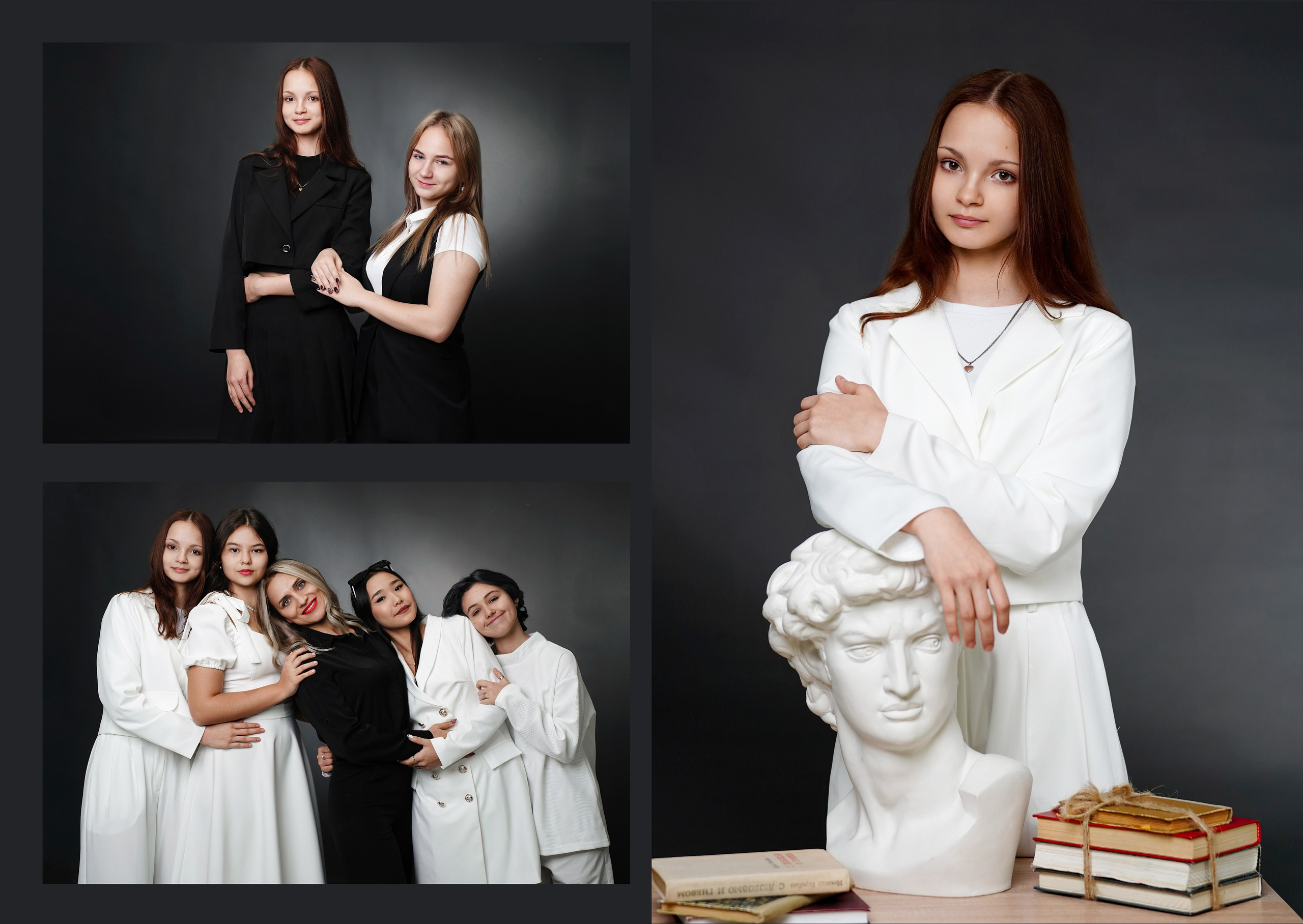 Черно-белый стиль. MEMENTO.Выпускные альбомы, школьные, юбилейные и другие книги. Ростов-на-Дону