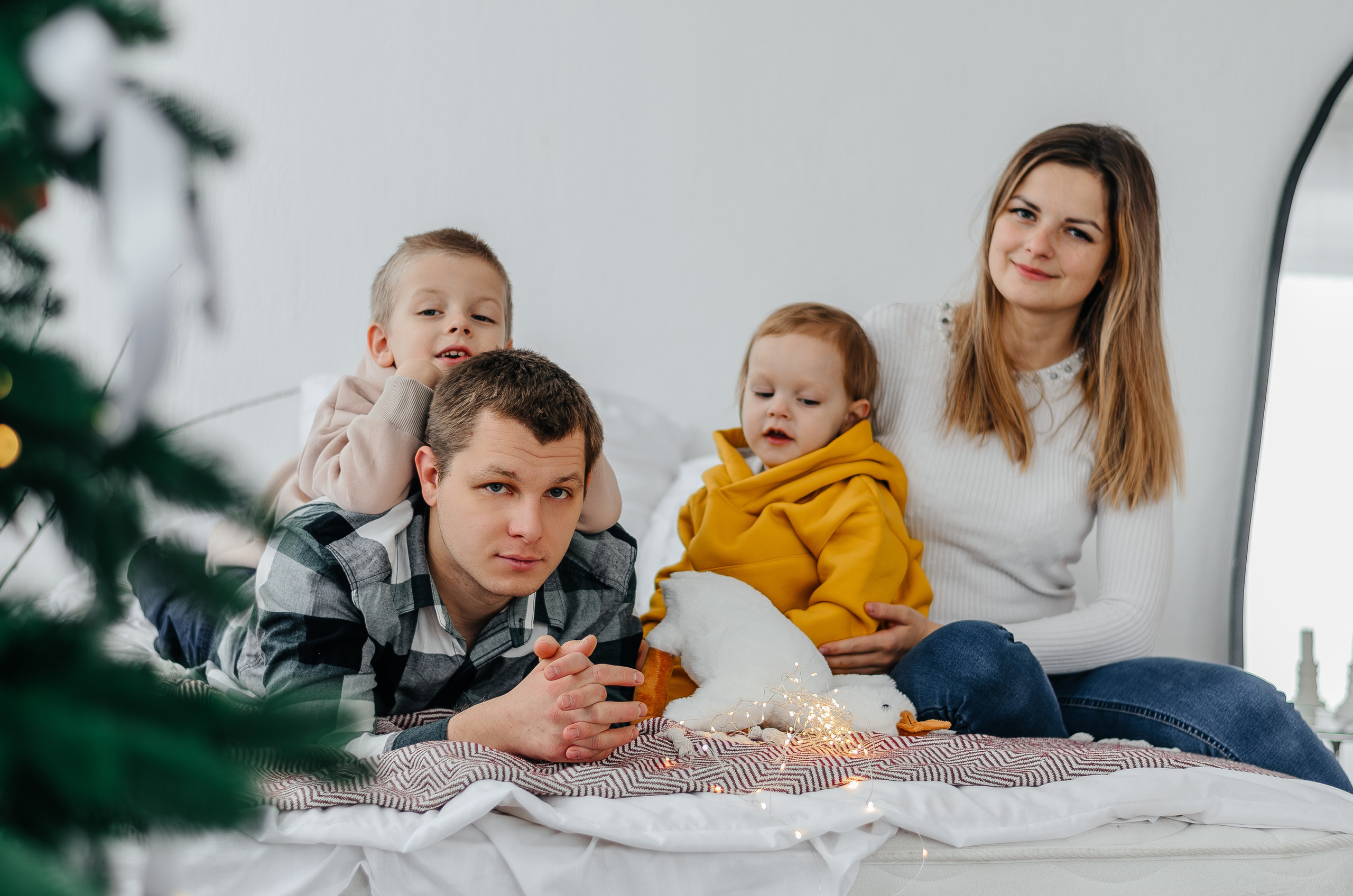 семейная новогодняя съемка