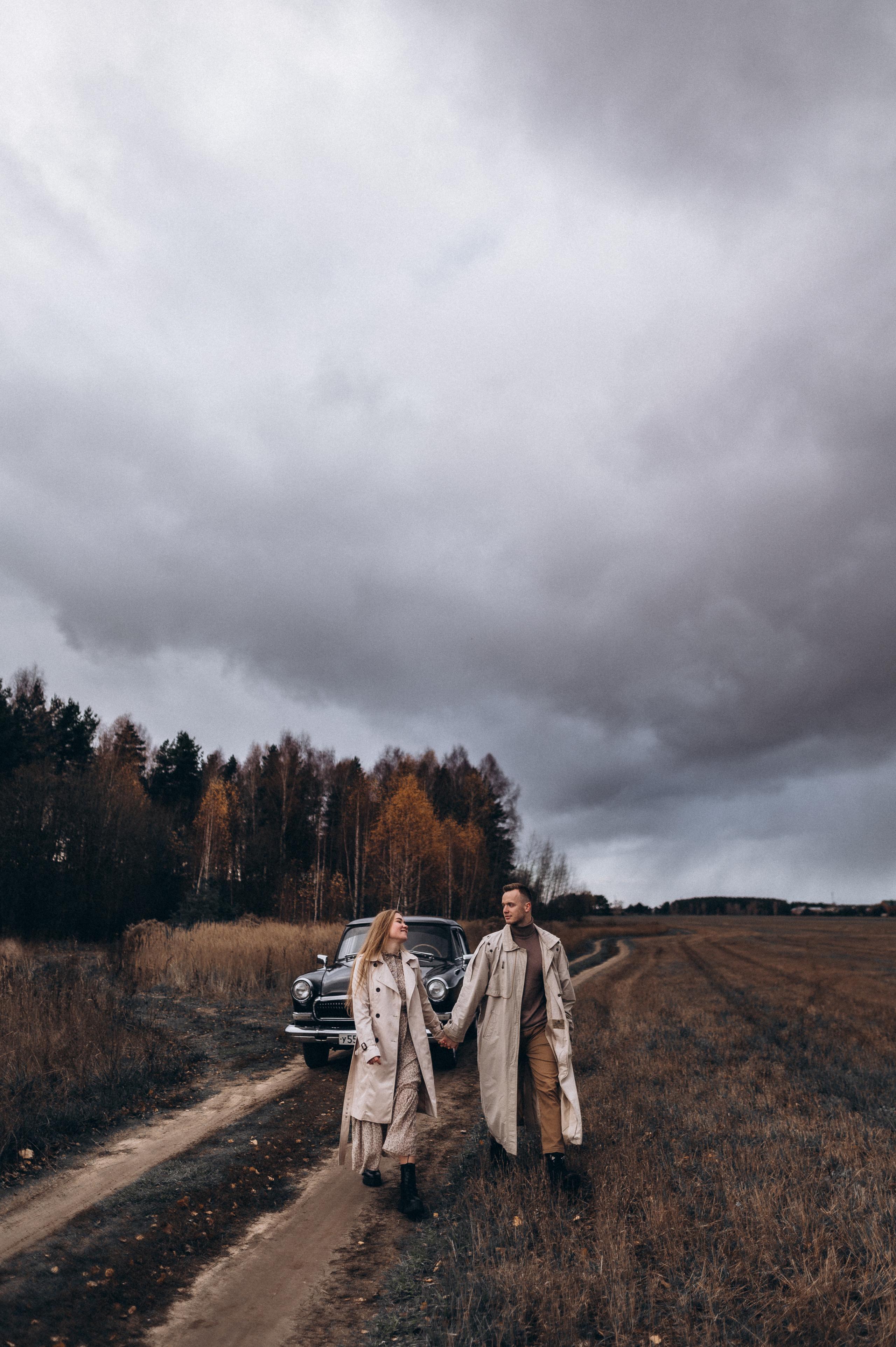 Ретро-машина, лав-стори. Фотограф ПИТЕР СПБ Надежда Баранова