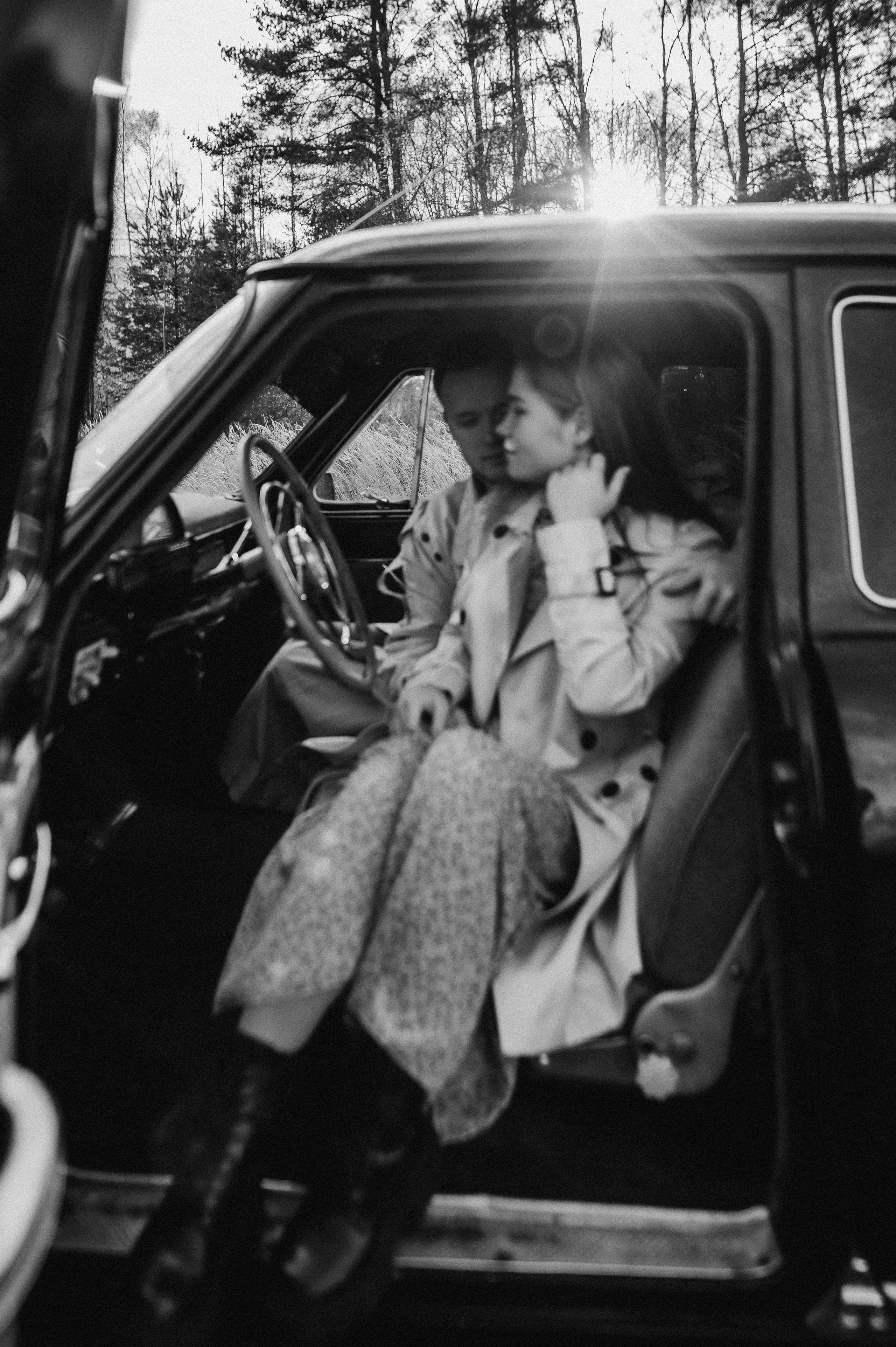 Ретро-машина, лав-стори. Фотограф ПИТЕР СПБ Надежда Баранова