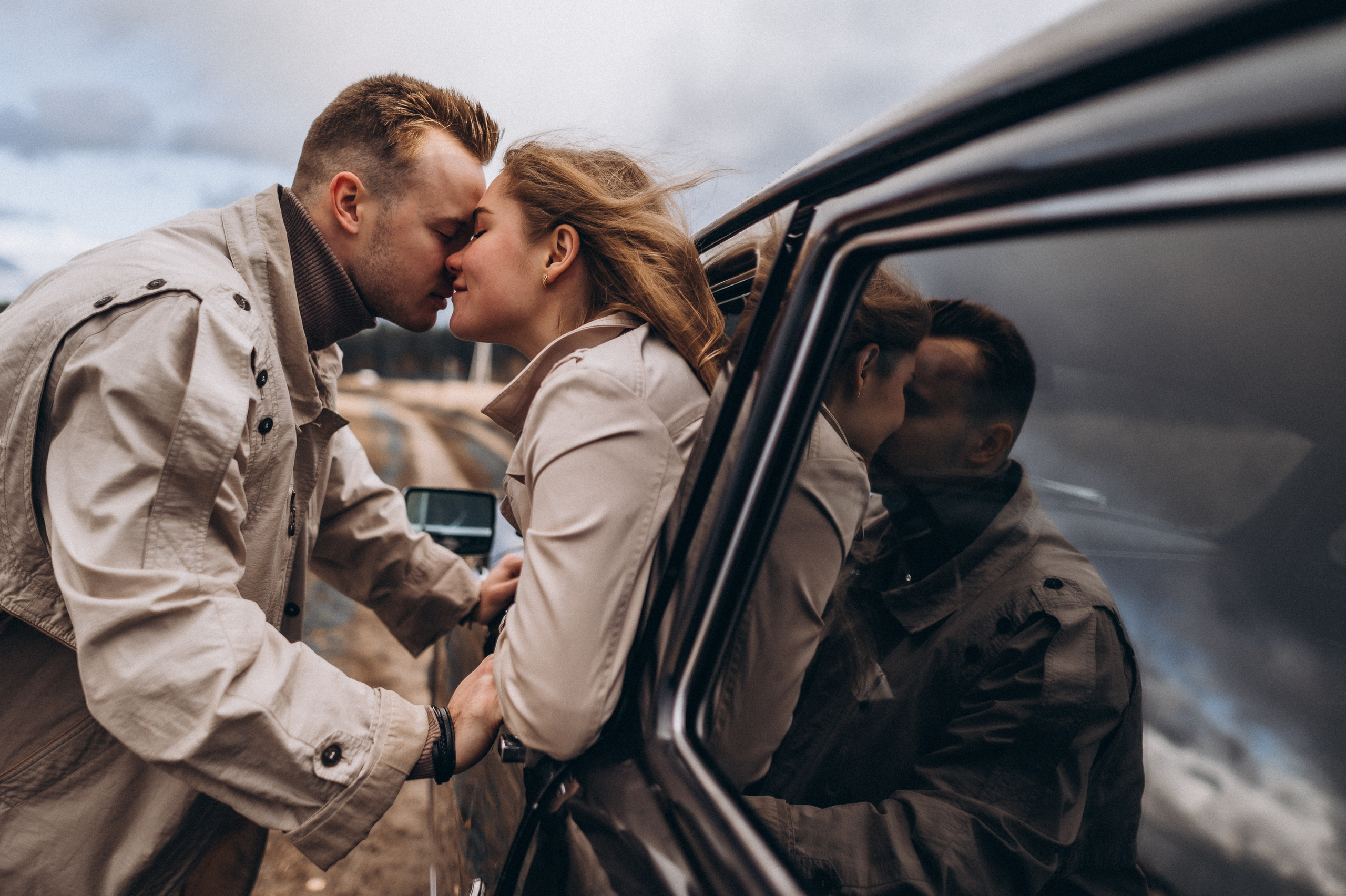 Ретро-машина, лав-стори. Фотограф ПИТЕР СПБ Надежда Баранова