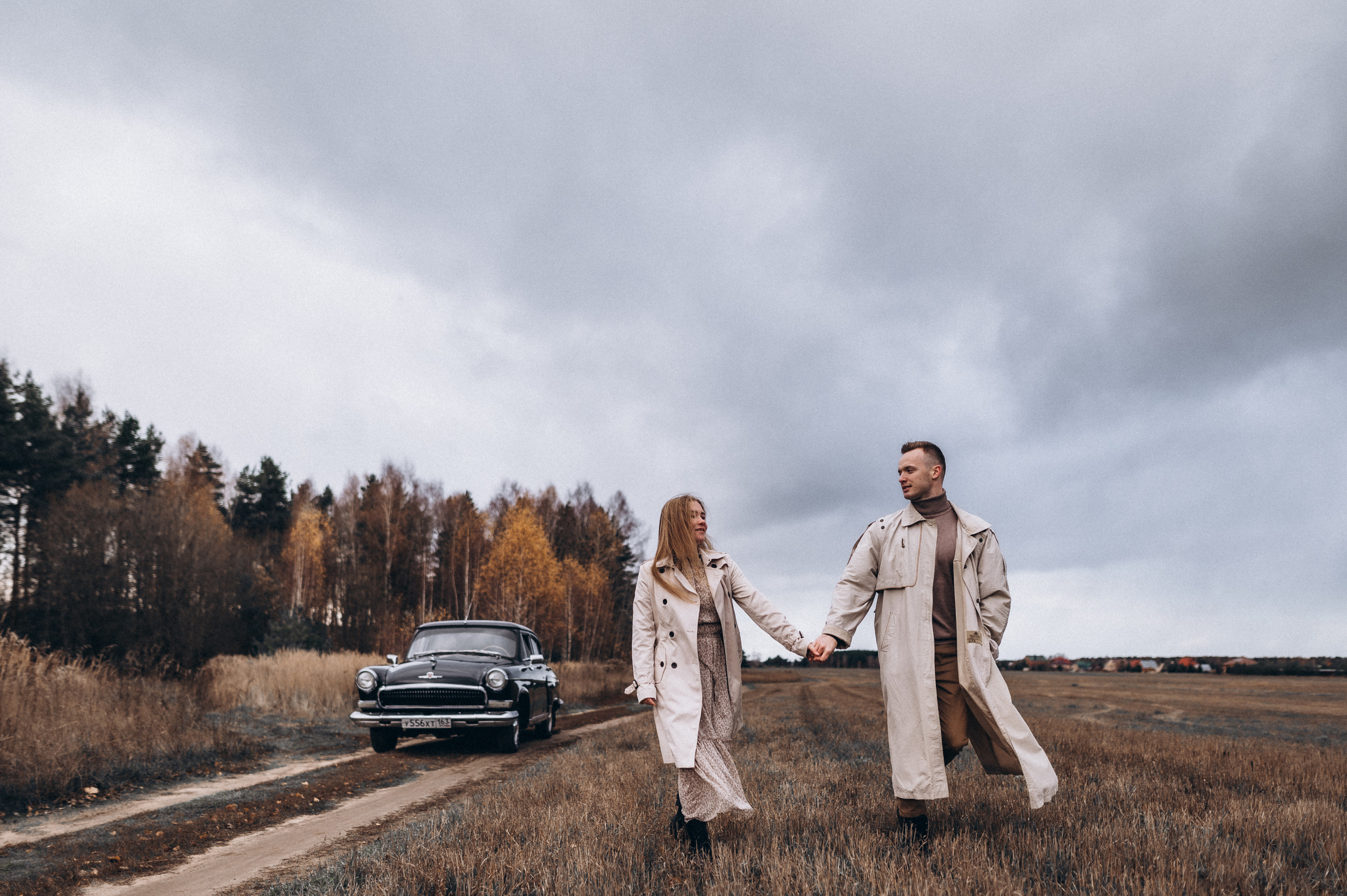 Ретро-машина, лав-стори. Фотограф ПИТЕР СПБ Надежда Баранова