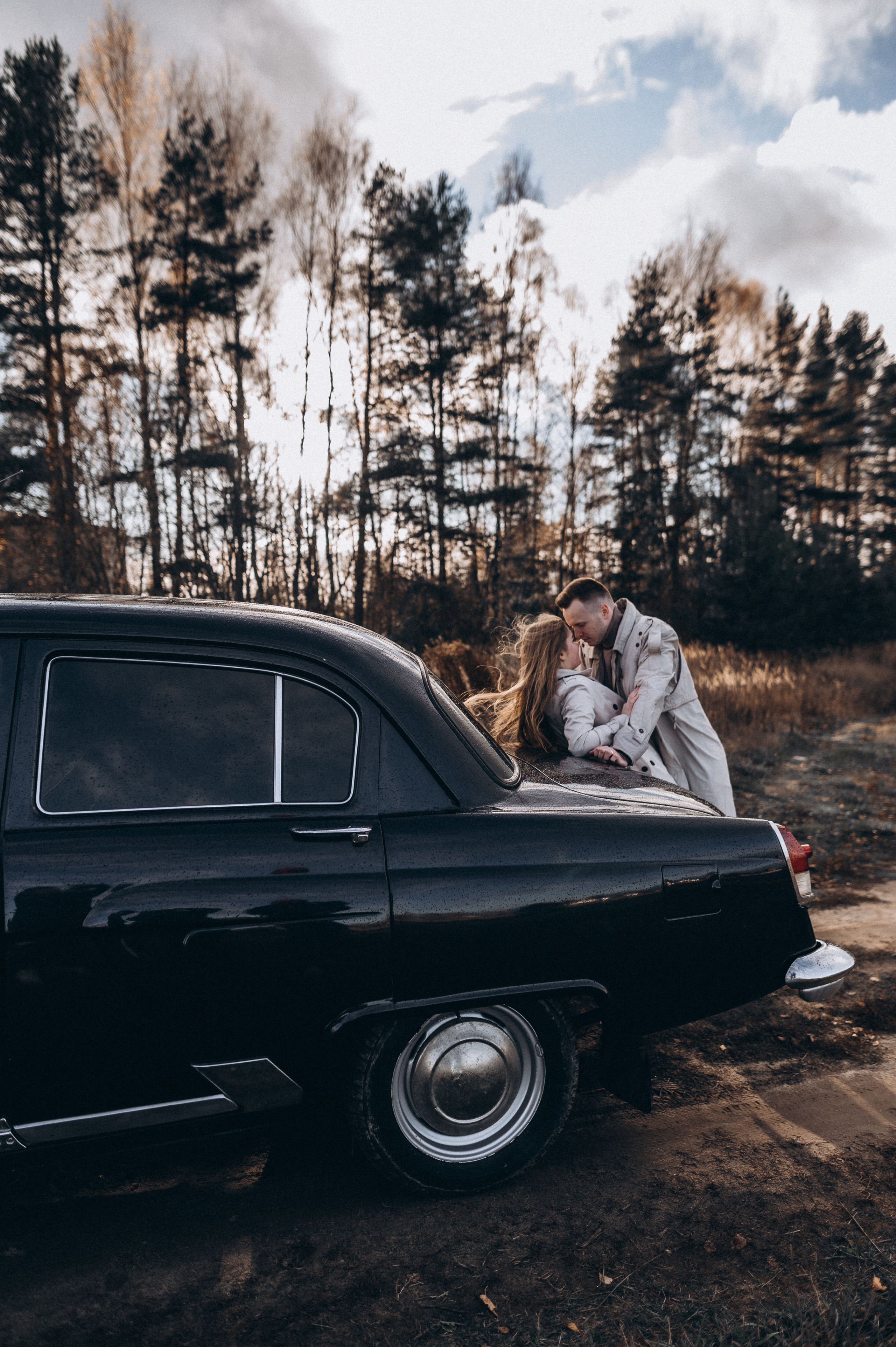 Ретро-машина, лав-стори. Фотограф ПИТЕР СПБ Надежда Баранова