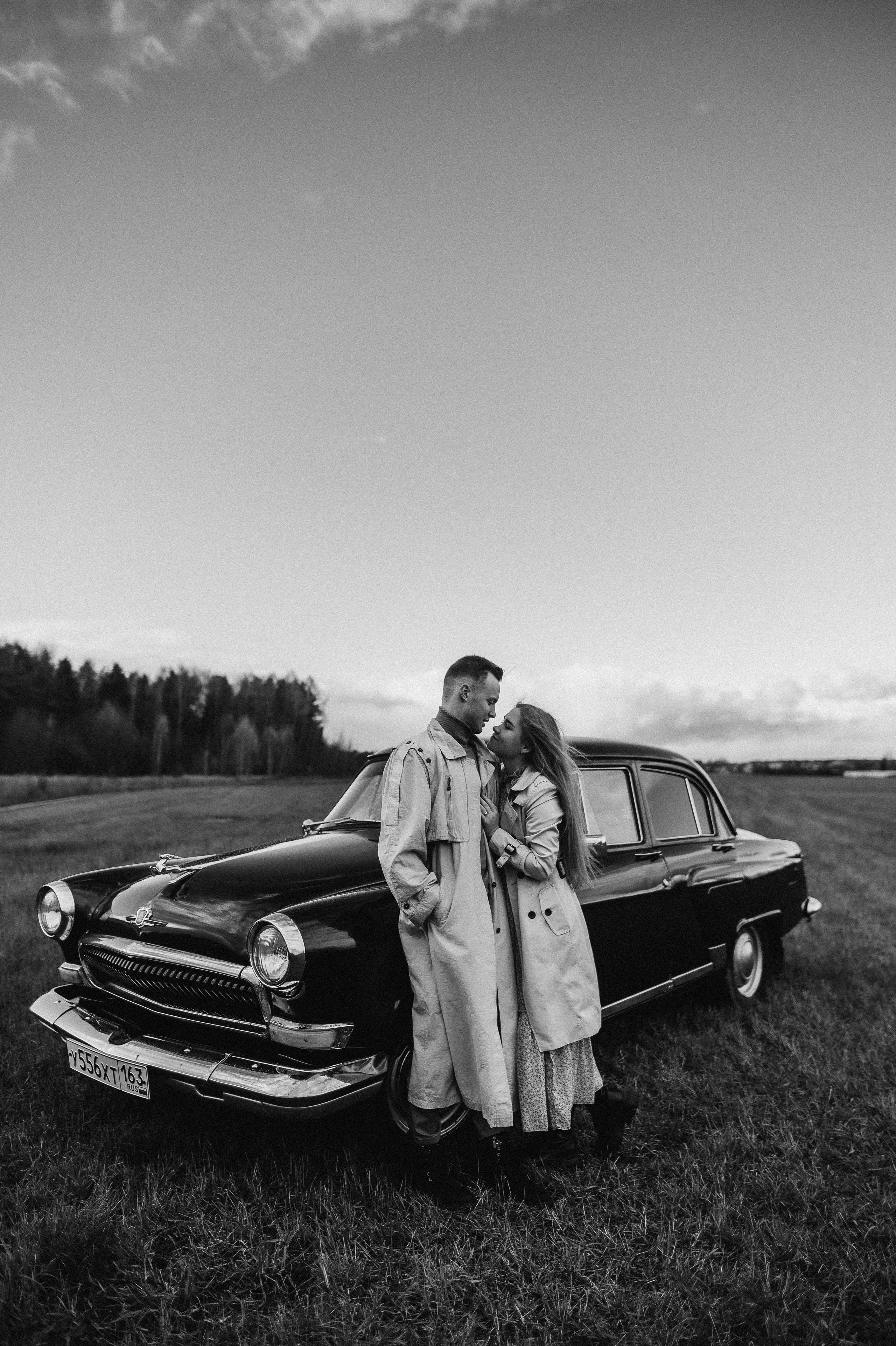 Ретро-машина, лав-стори. Фотограф ПИТЕР СПБ Надежда Баранова