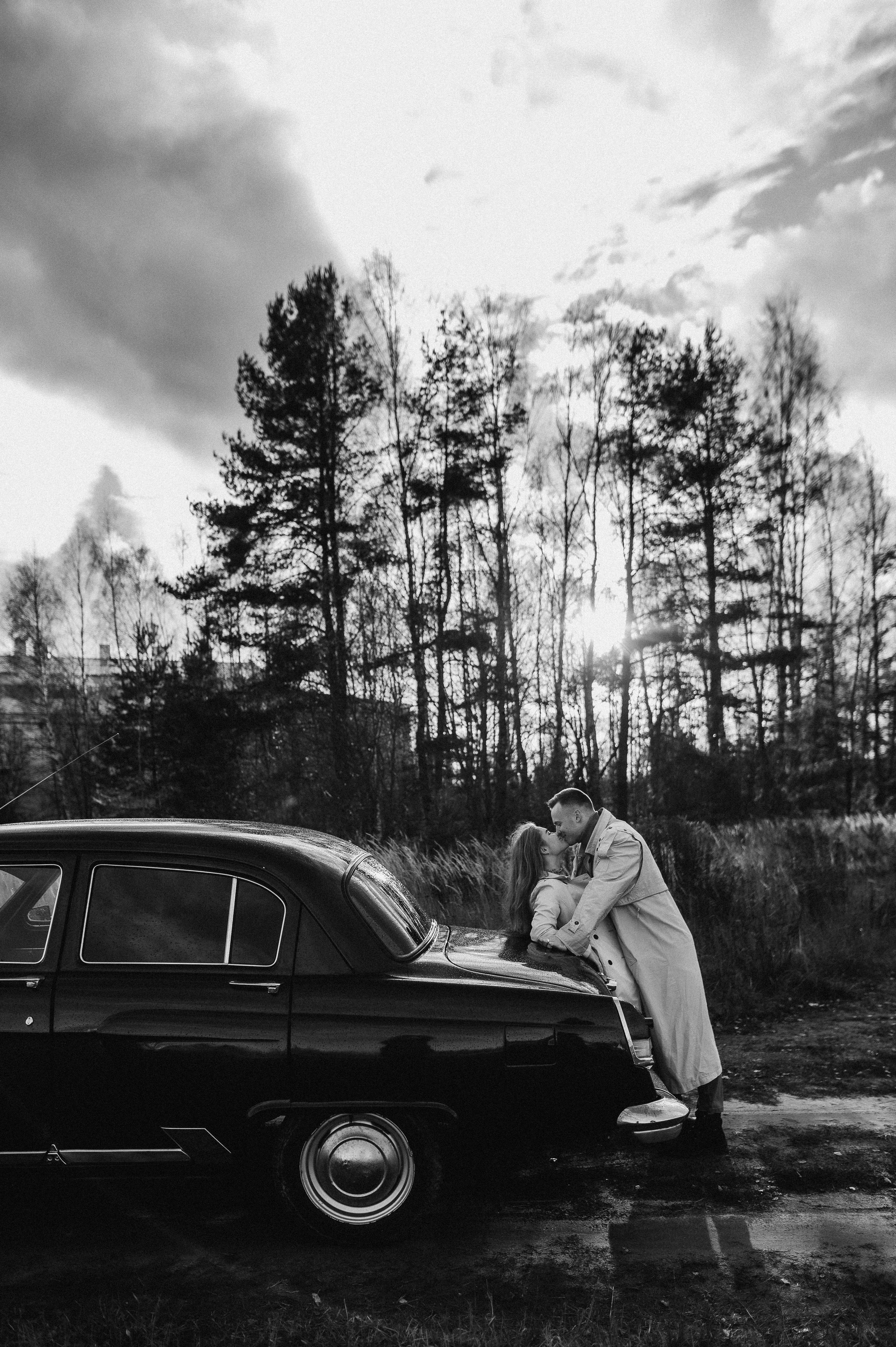 Ретро-машина, лав-стори. Фотограф ПИТЕР СПБ Надежда Баранова