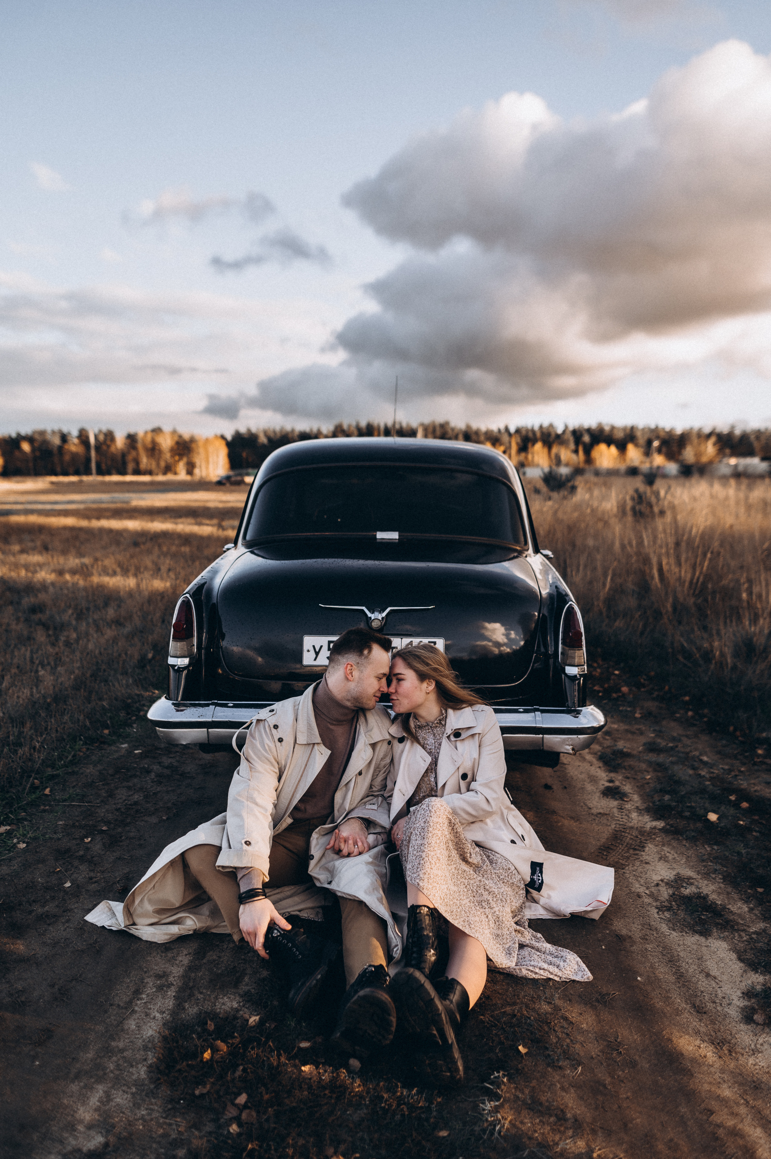 Ретро-машина, лав-стори. Фотограф ПИТЕР СПБ Надежда Баранова