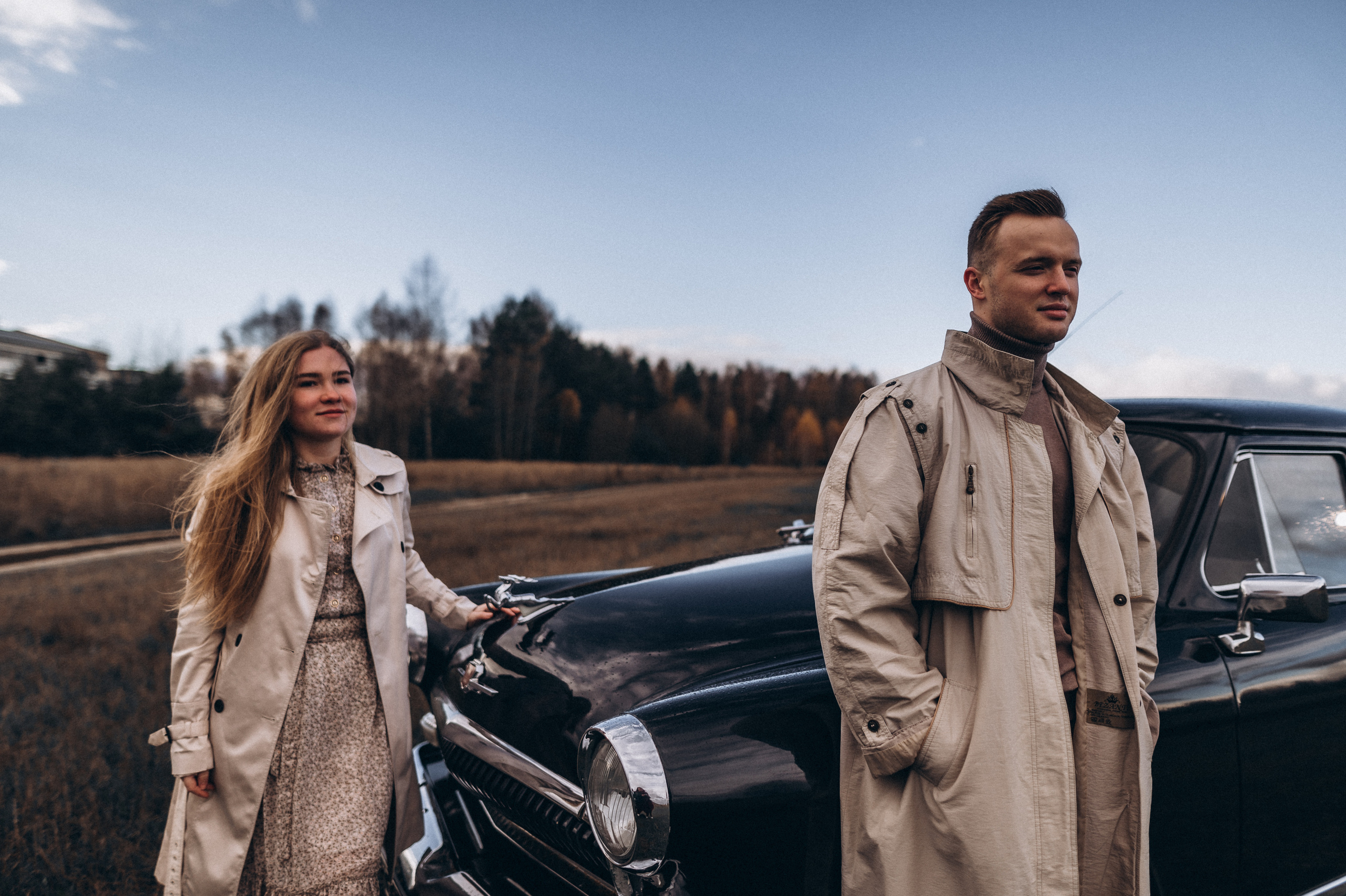 Ретро-машина, лав-стори. Фотограф ПИТЕР СПБ Надежда Баранова