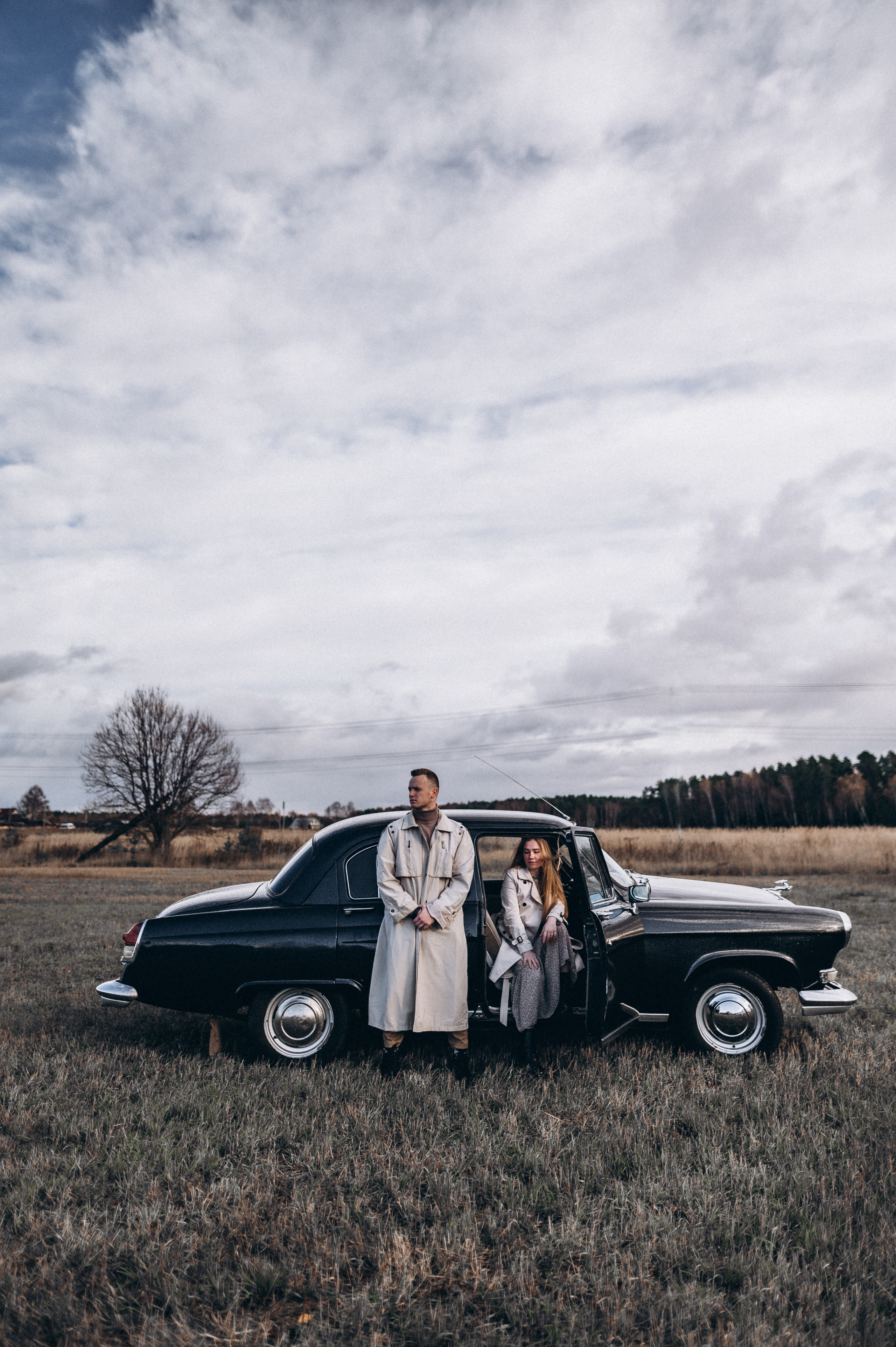 Ретро-машина, лав-стори. Фотограф ПИТЕР СПБ Надежда Баранова