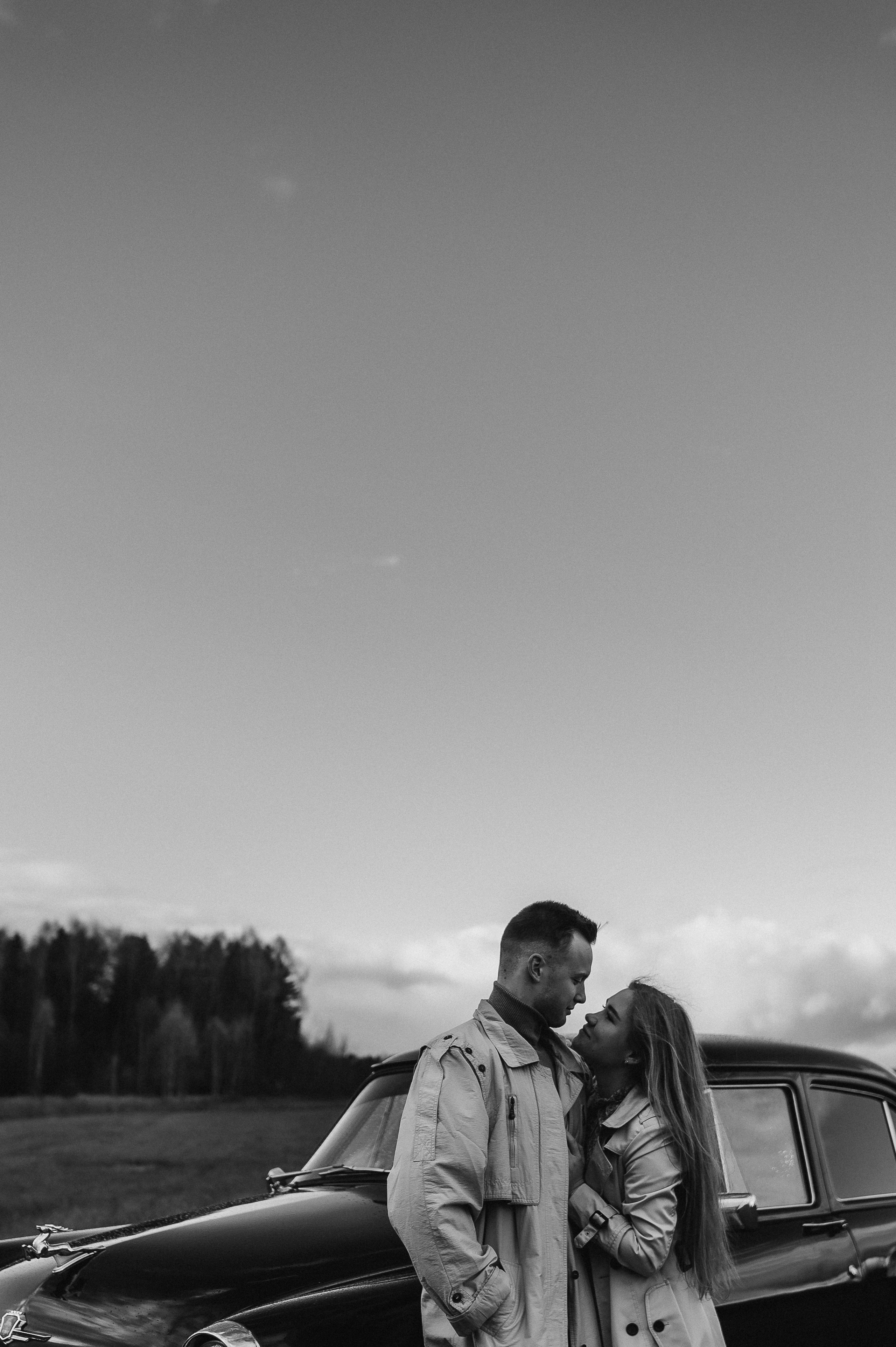 Ретро-машина, лав-стори. Фотограф ПИТЕР СПБ Надежда Баранова