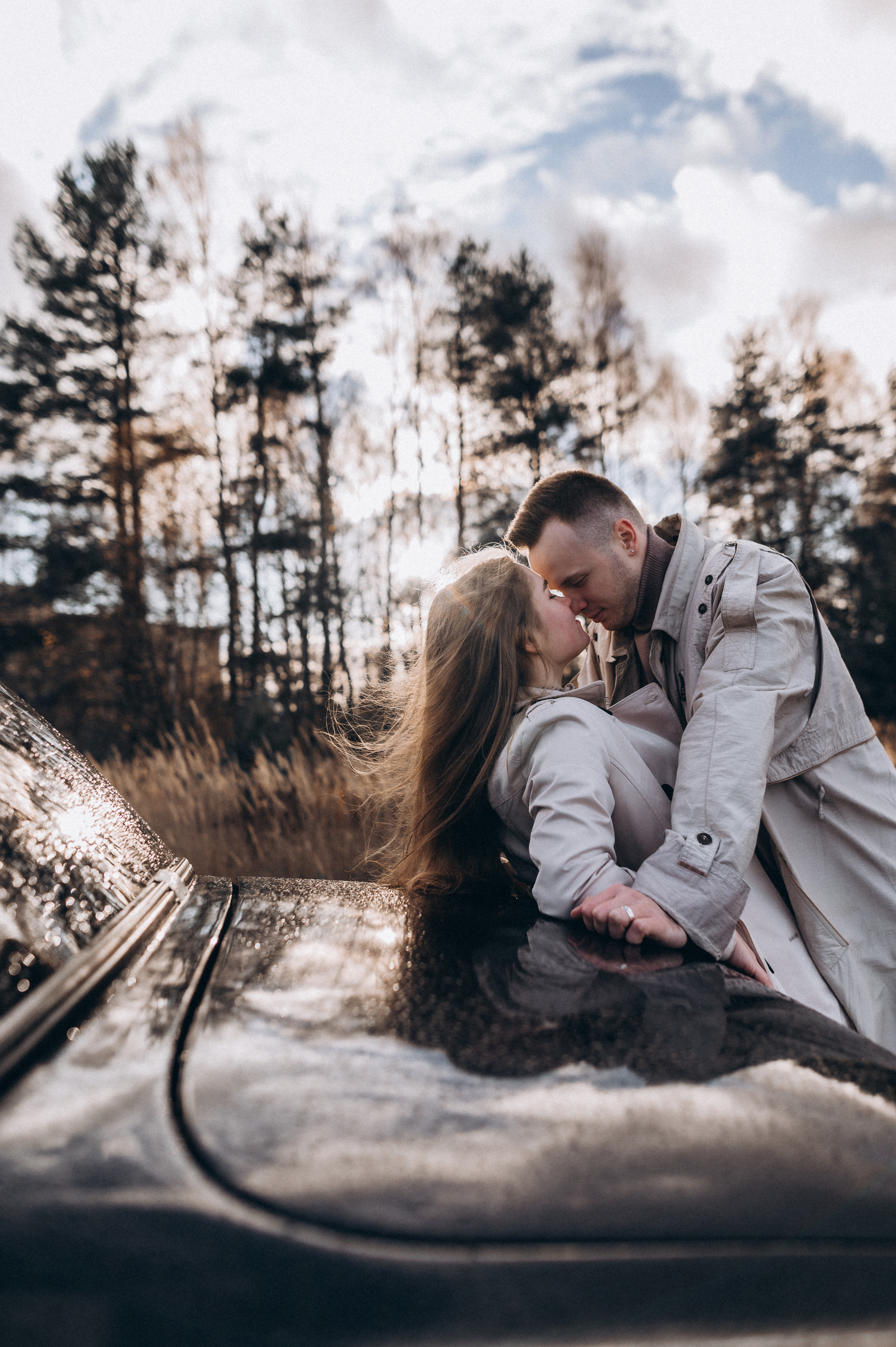 Ретро-машина, лав-стори. Фотограф ПИТЕР СПБ Надежда Баранова