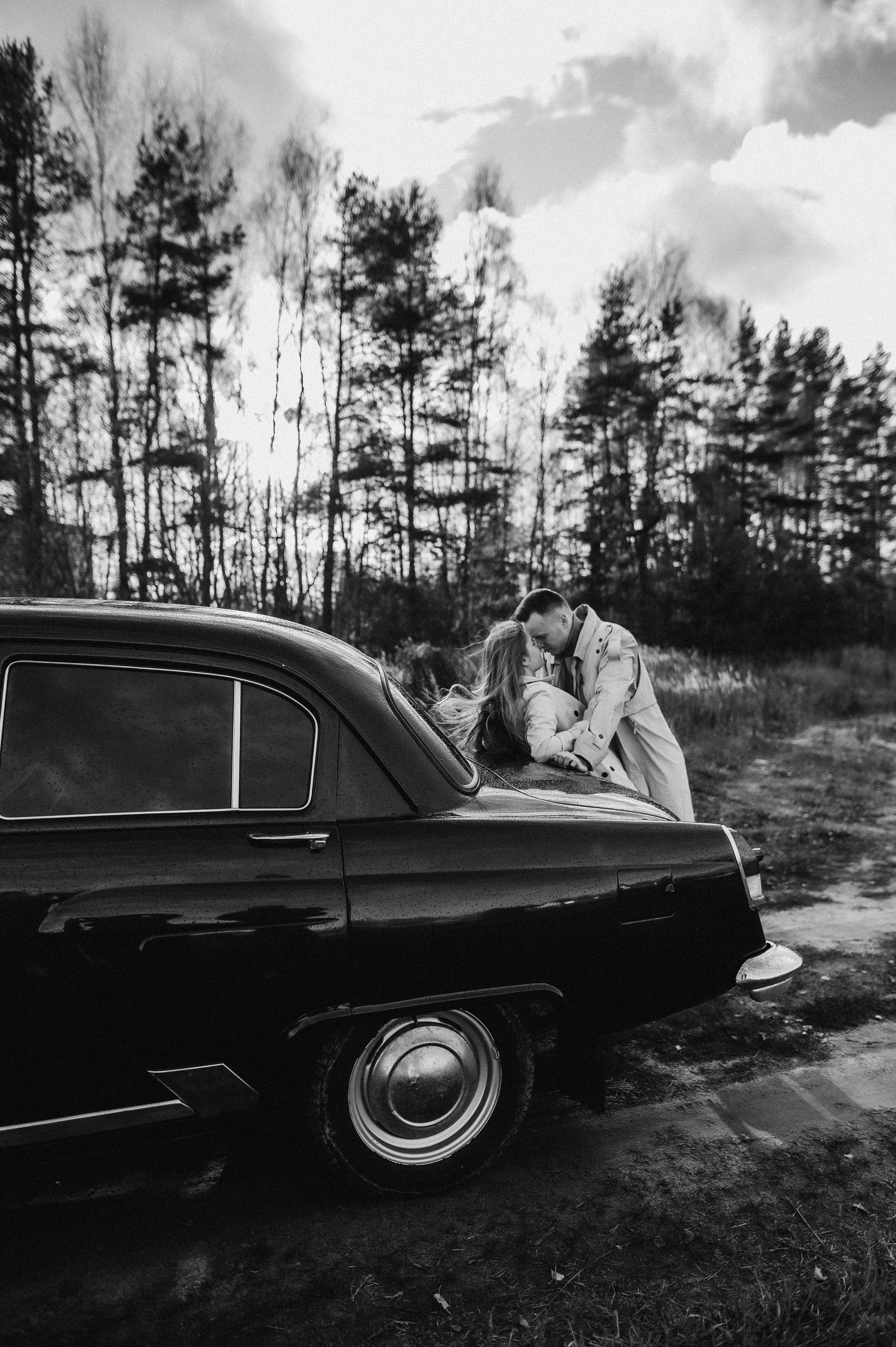 Ретро-машина, лав-стори. Фотограф ПИТЕР СПБ Надежда Баранова