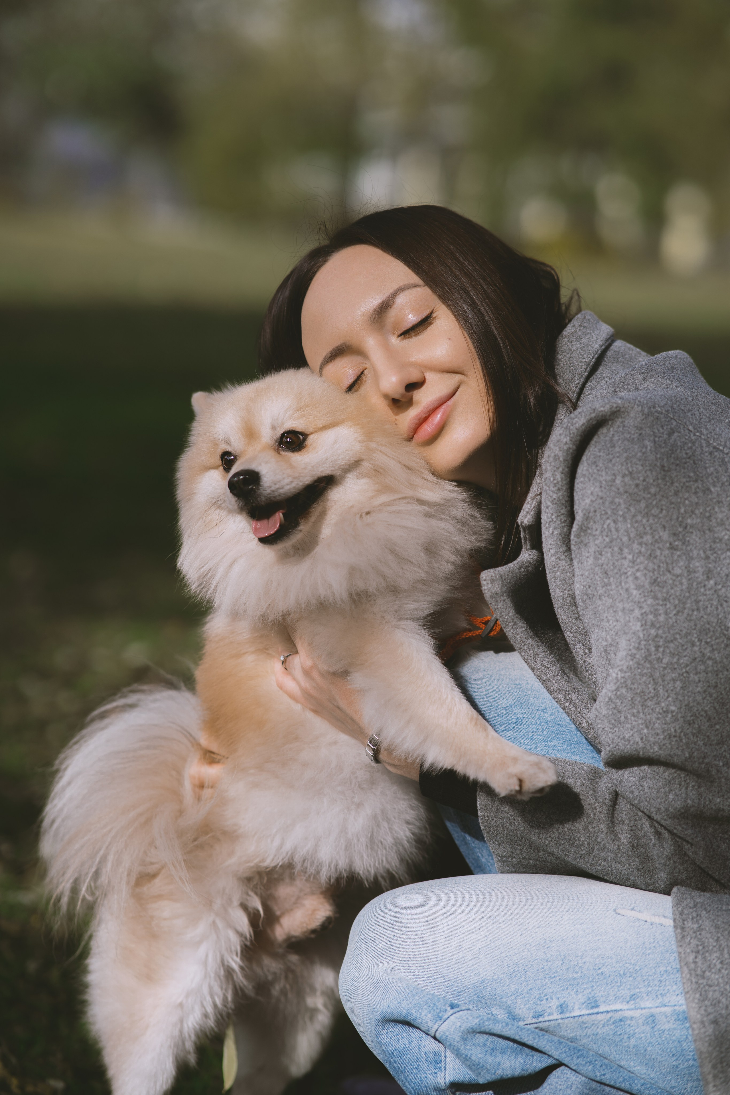 Дарья и ее шпиц Роня. Фотограф в Хабаровске — Виолетта Агафонова