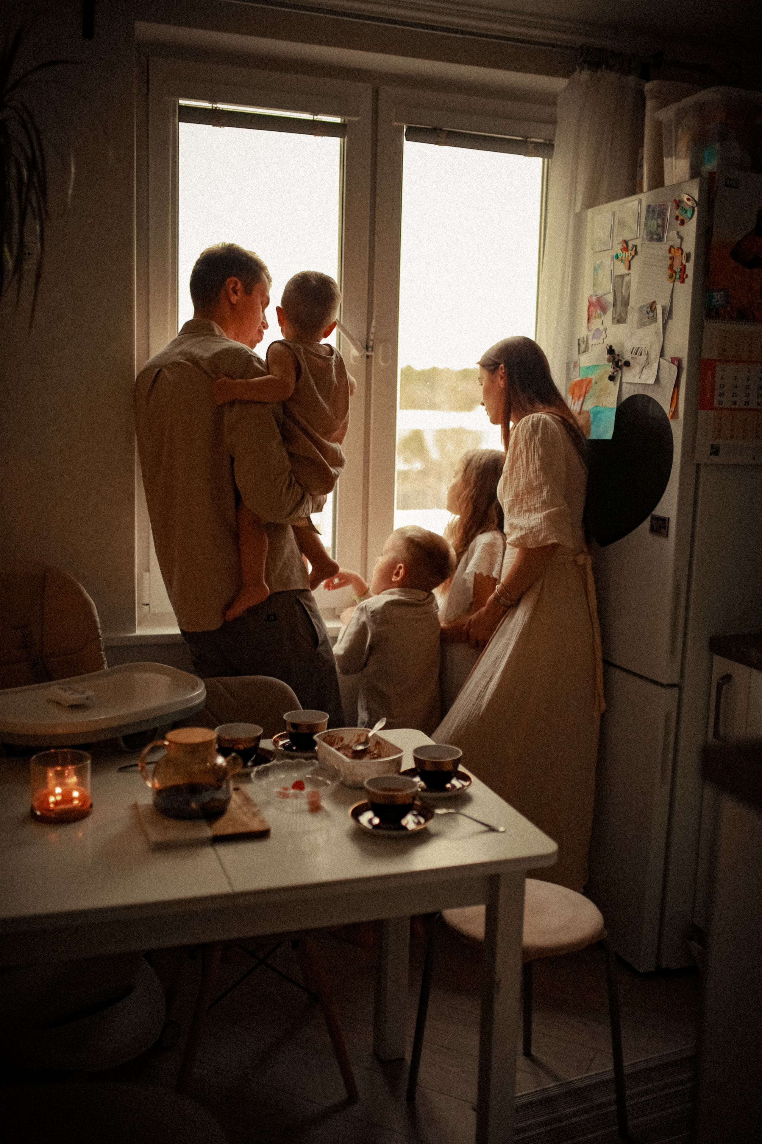 Катюша, Артем и детки Есения, Филипп и Мирон. Семейный фотограф в Москве и Люберцах Юлия Гуськова