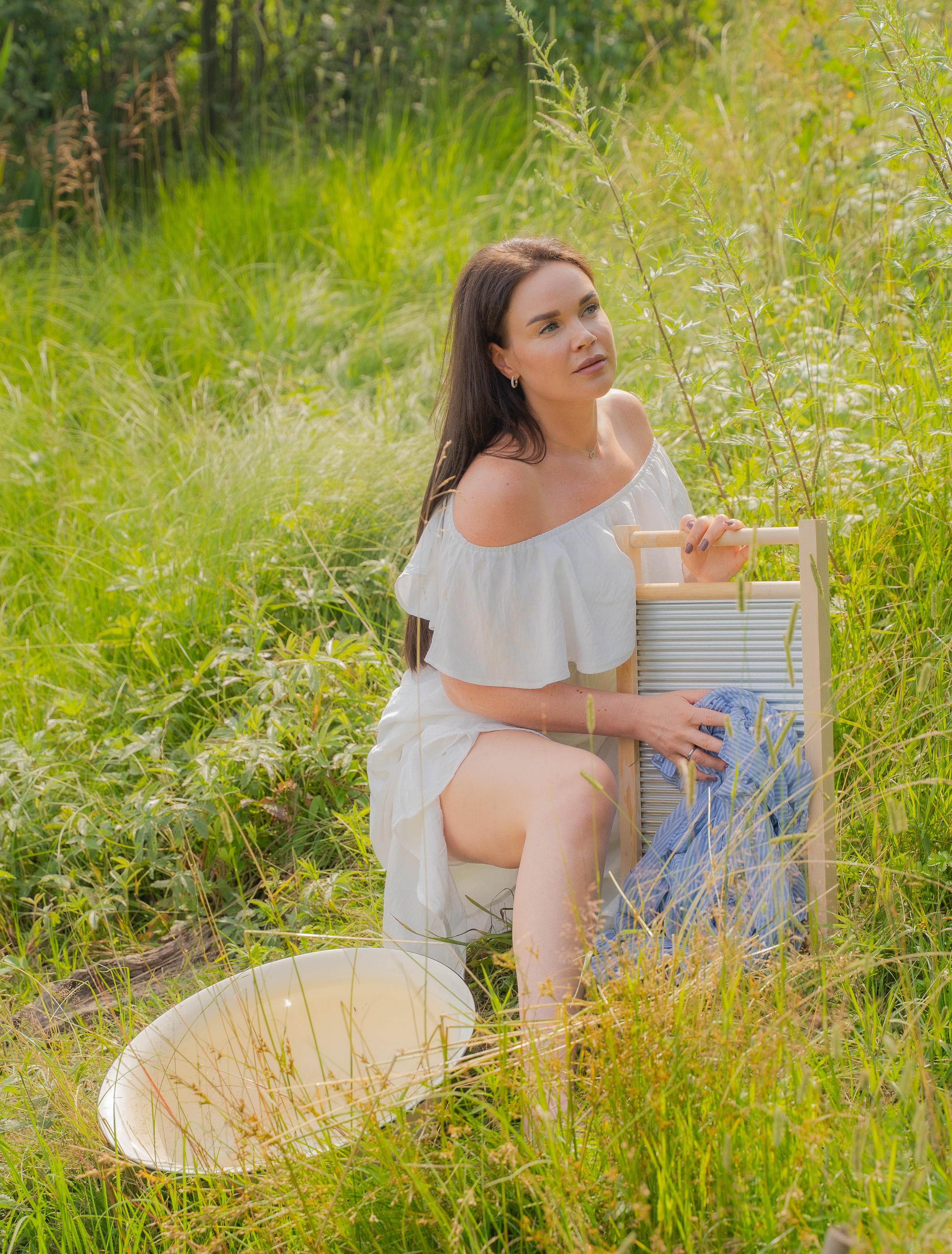 Фотосессия на природе «прачка»