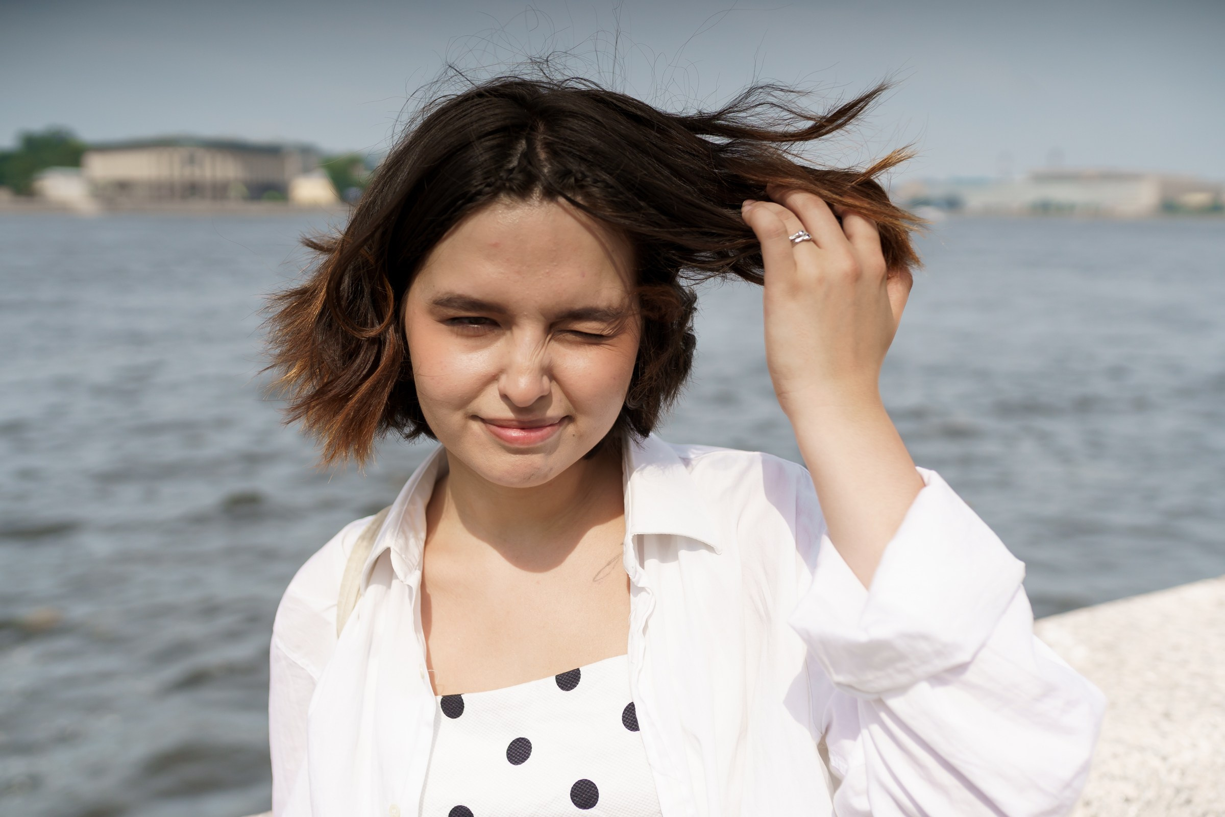 Катя. Свердловская набережная. Портретный фотограф в Санкт-Петербурге Александр Быстрицкий