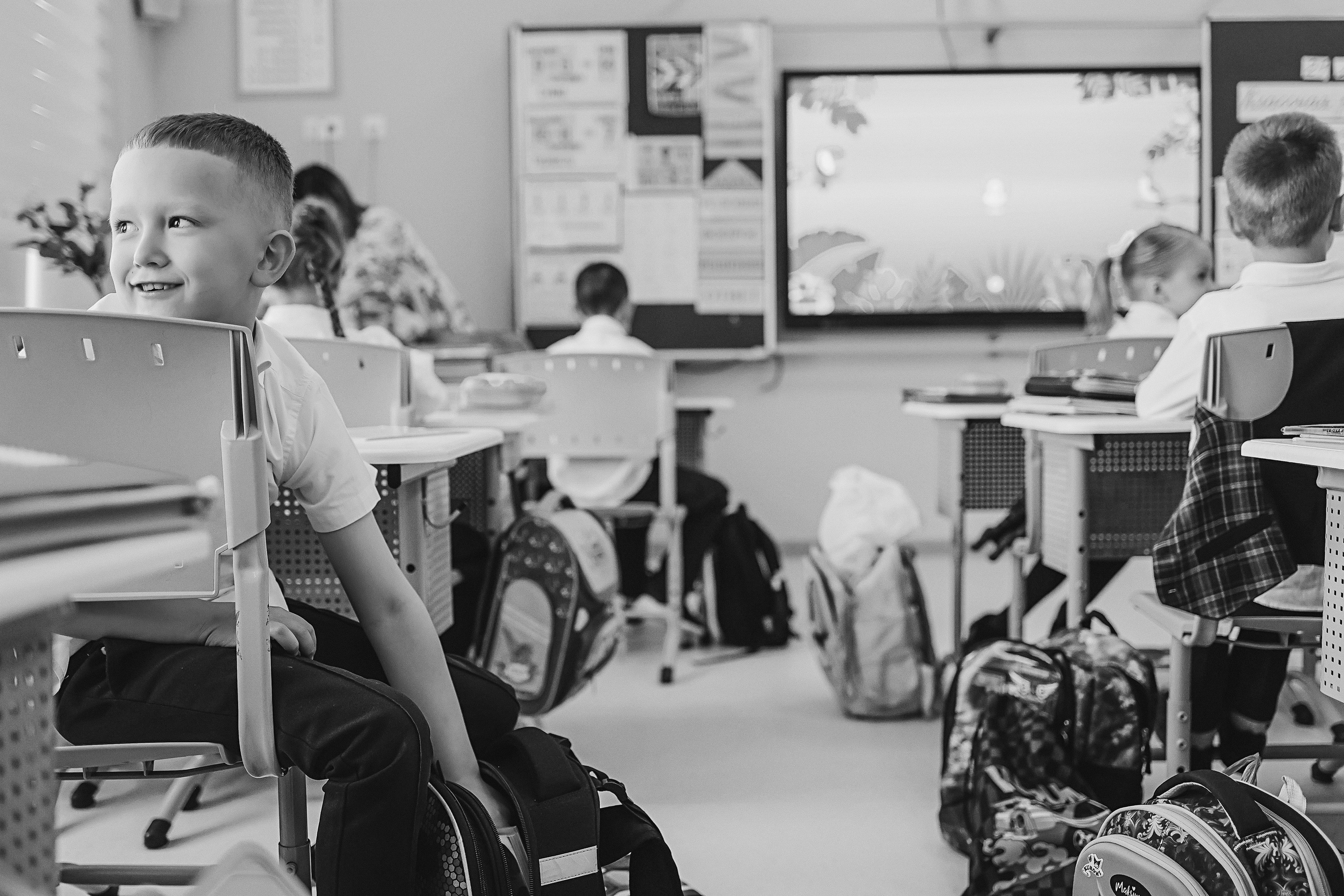 Один день в школе 1 класс. Семейный фотограф Тюмень, фотограф на роды Салмина Мария
