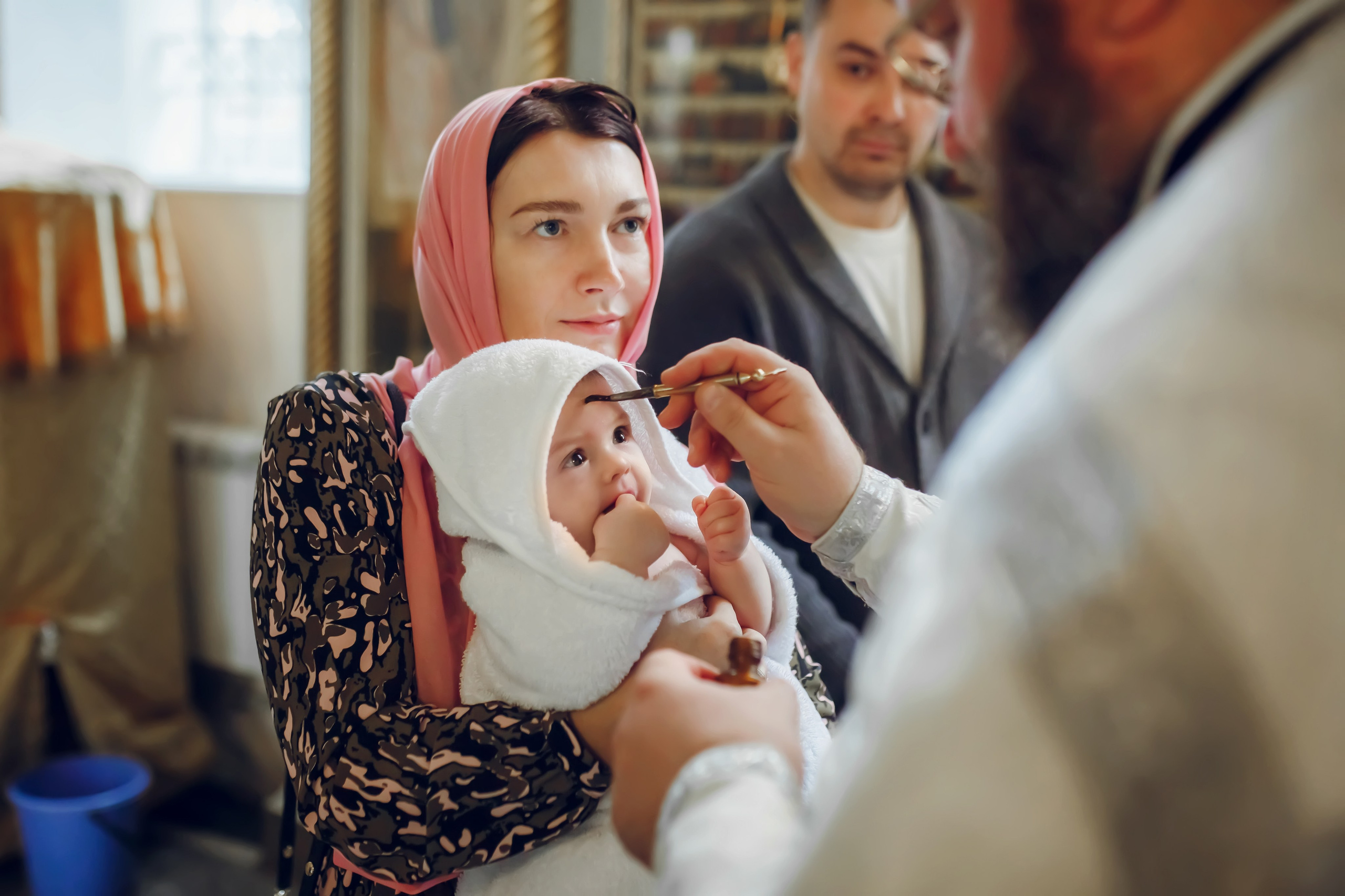 Крещение Марии. Фотограф на Крещение, семейный фотограф в Москве