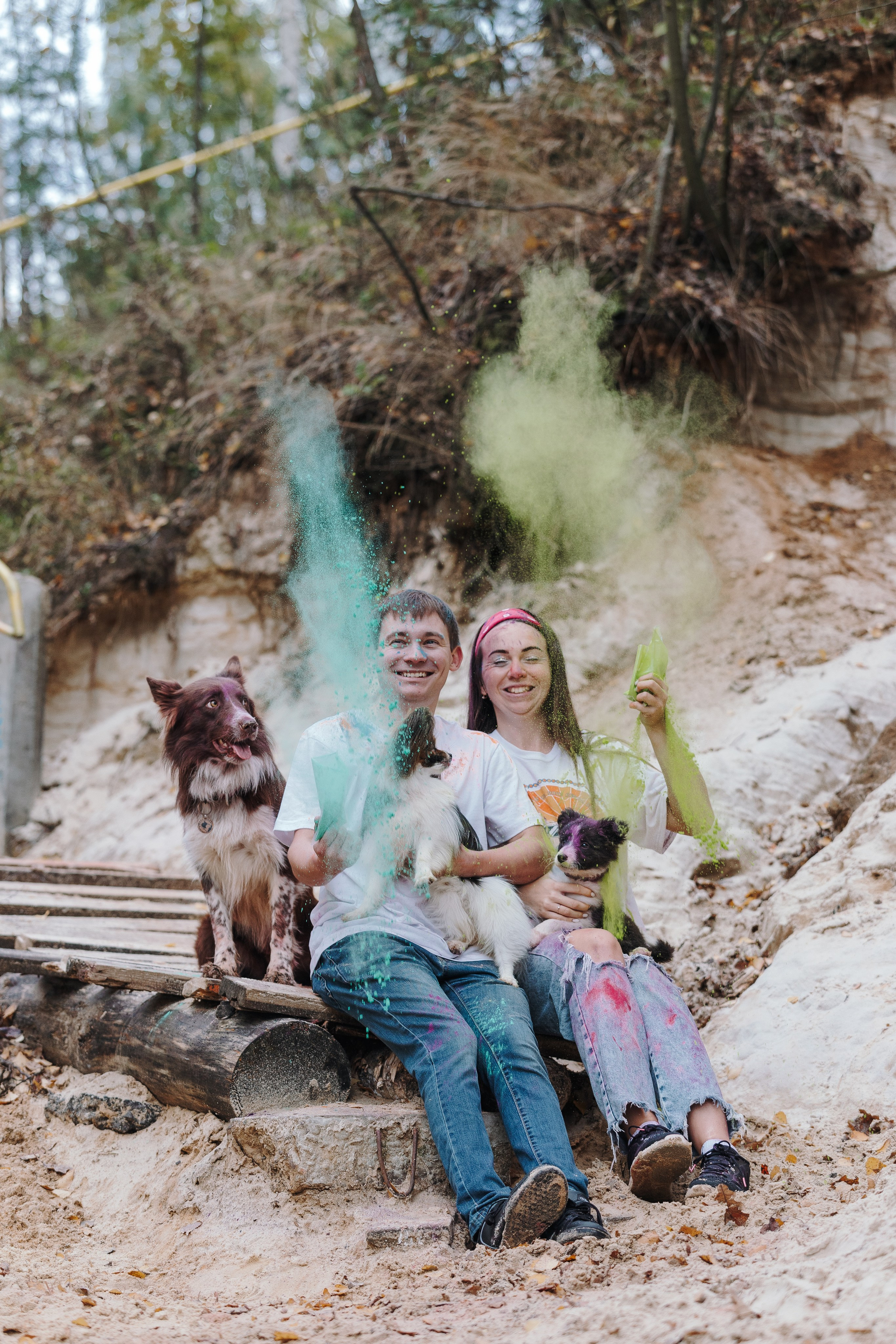 Краски холи. Фотограф анималист Кристина Карпова, Москва