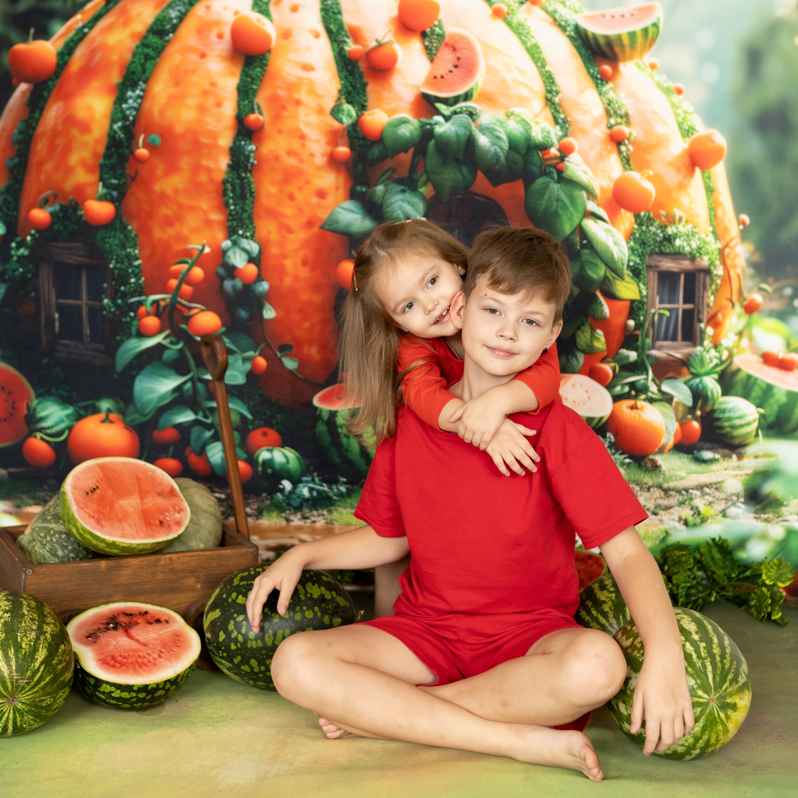 Тыквенно-арбузные фотодни. Фотограф новорожденных. Детский и семейный фотограф Марьяна Юдина