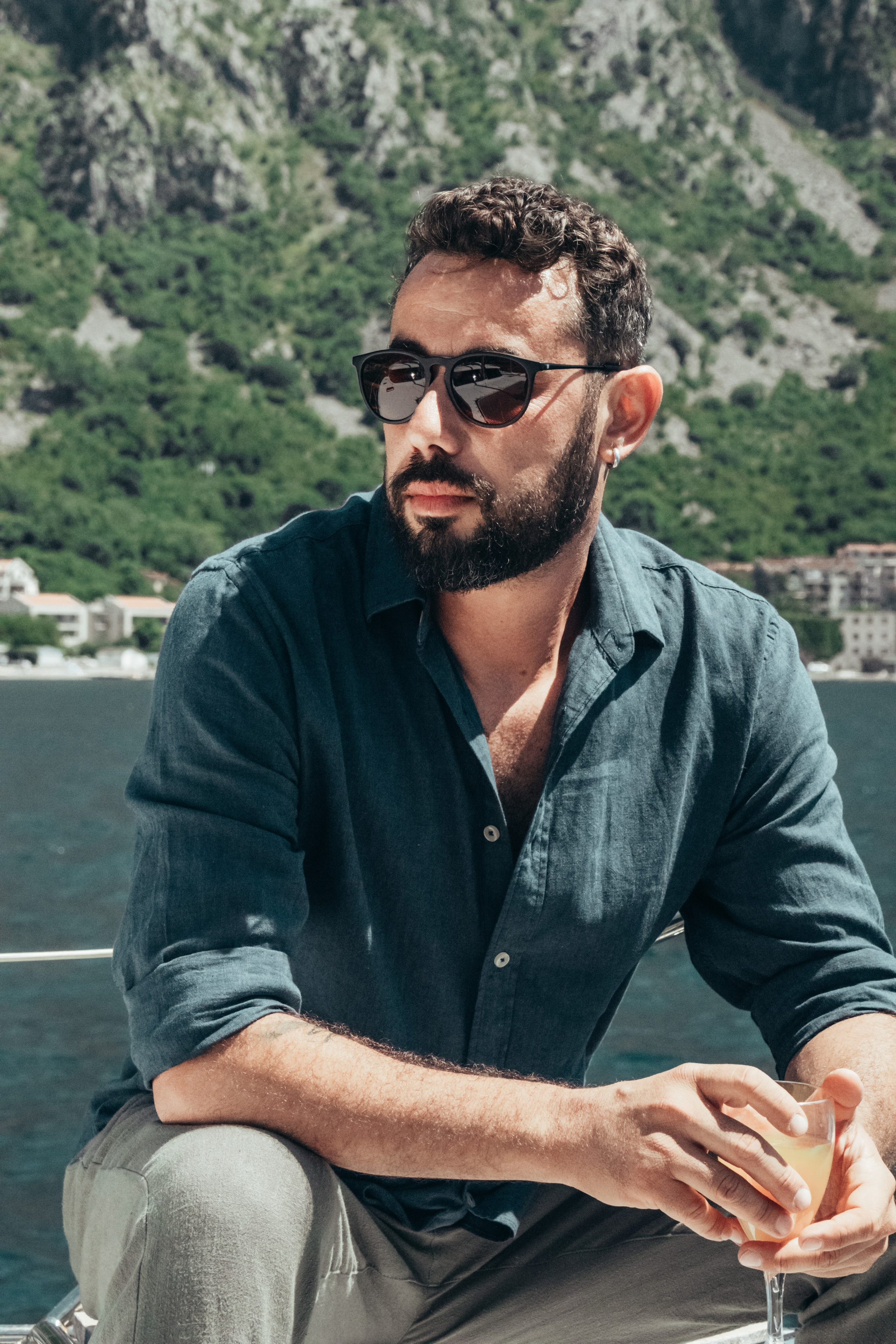 Photoshoot for men in Montenegro. Portrait photographer in Tivat Montenegro Katerina Kirsanova