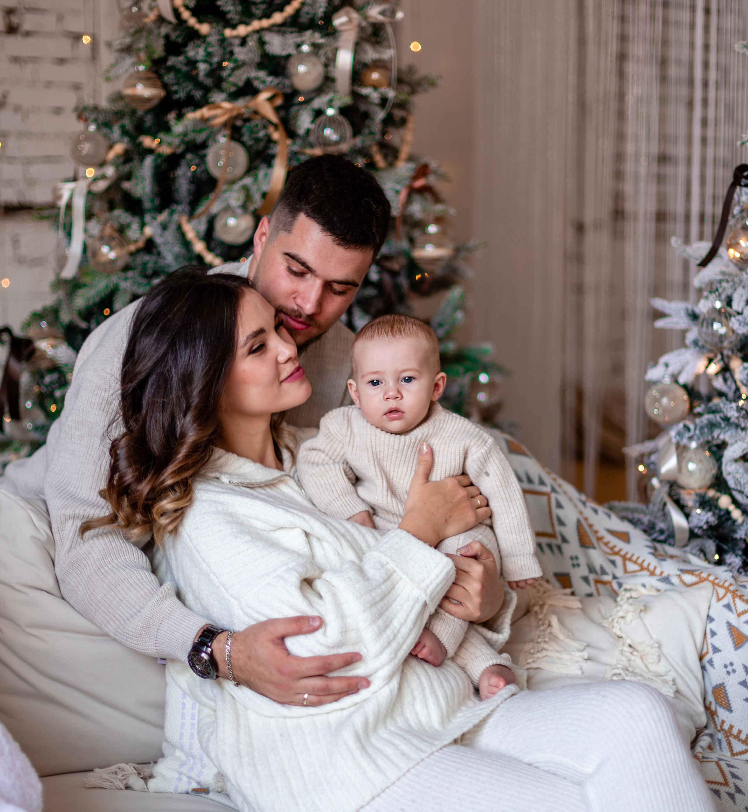 Семейная Новогодняя фотосессия. Семейный и детский фотограф в Хабаровске Алевтина Проскурякова
