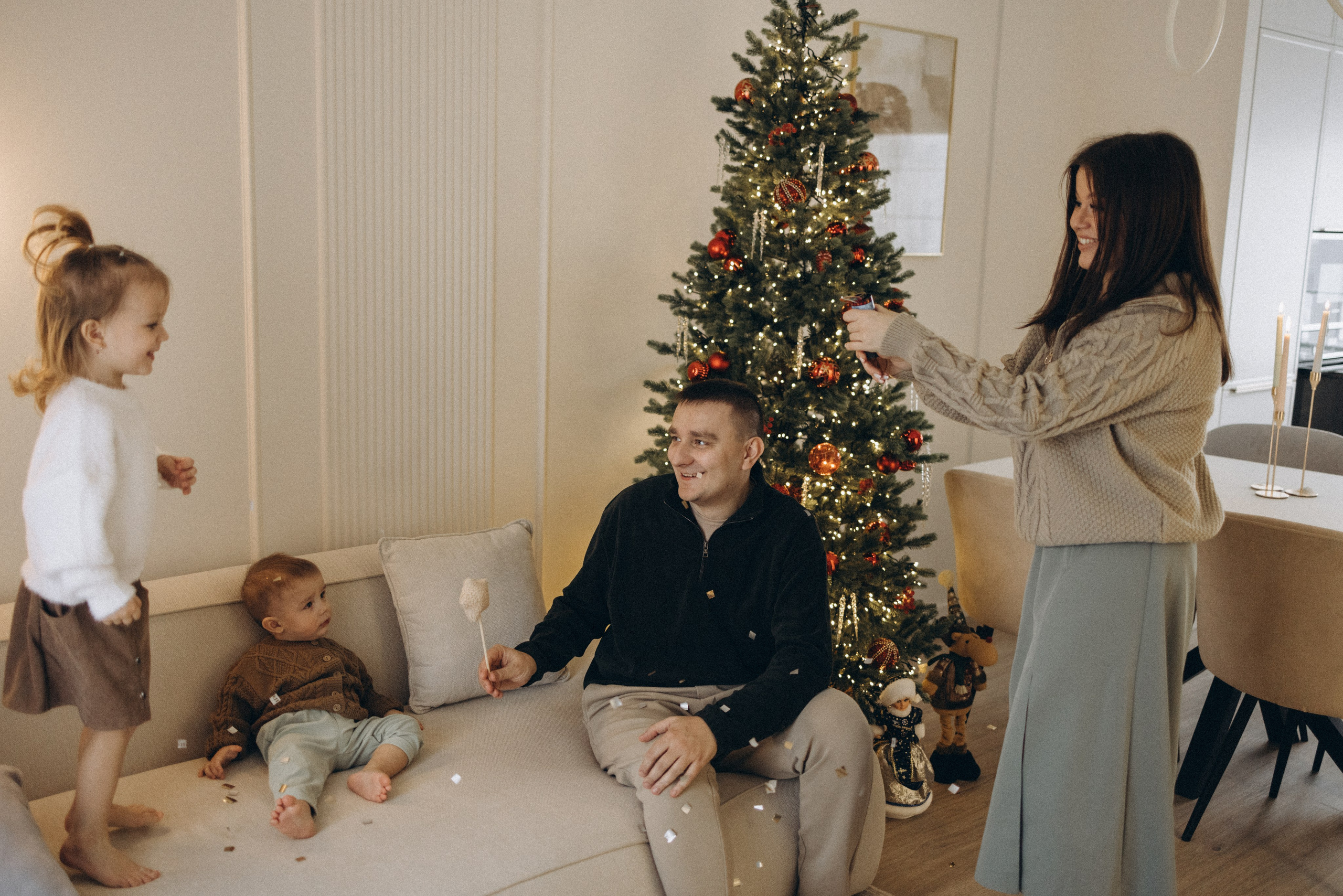 Новый года дома. Семейный и детский фотограф в Тюмени Вика Алленова