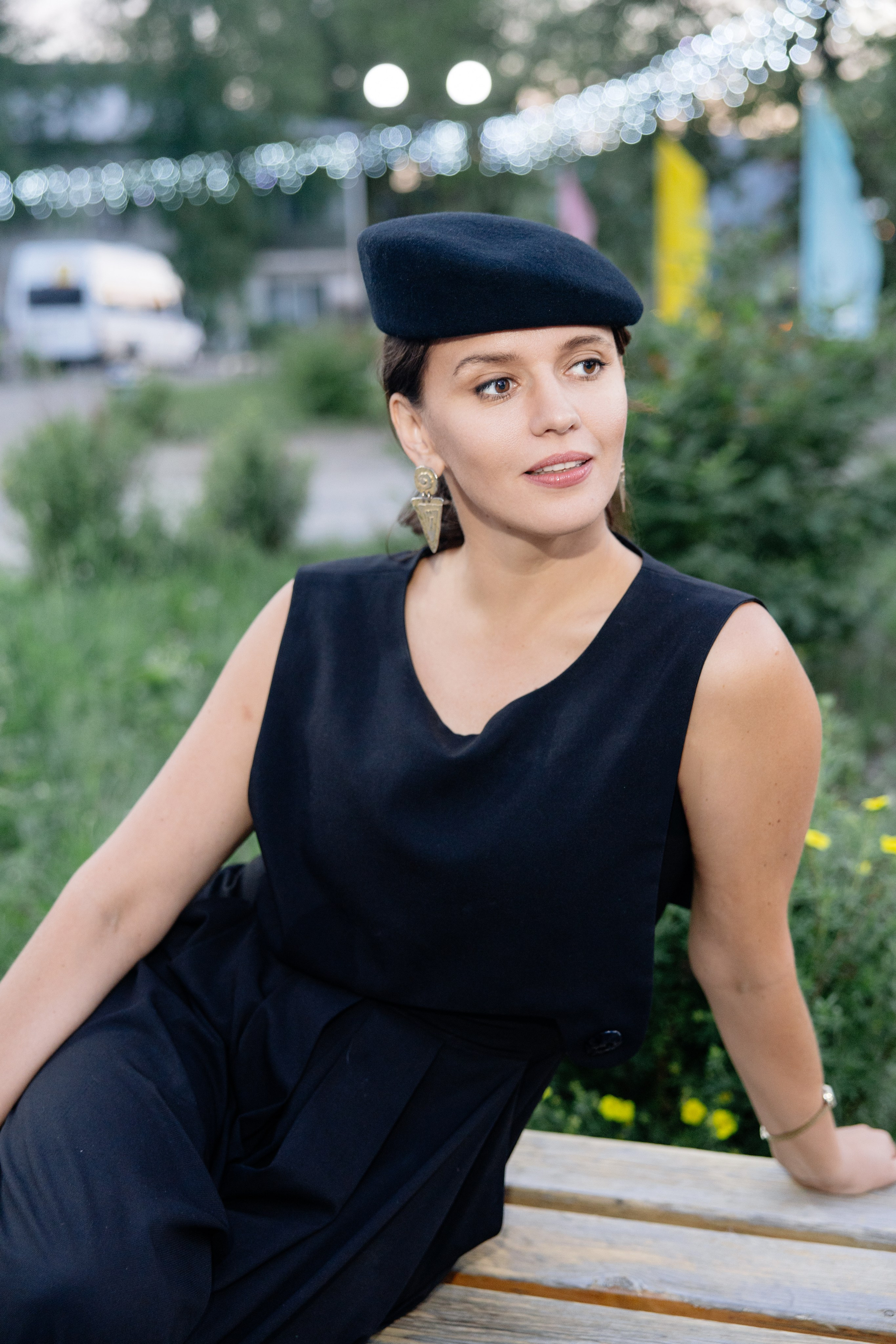 Янина Мелехова во время фотосессии перед мероприятием проекта «Северный десант» в Усть-Куте.