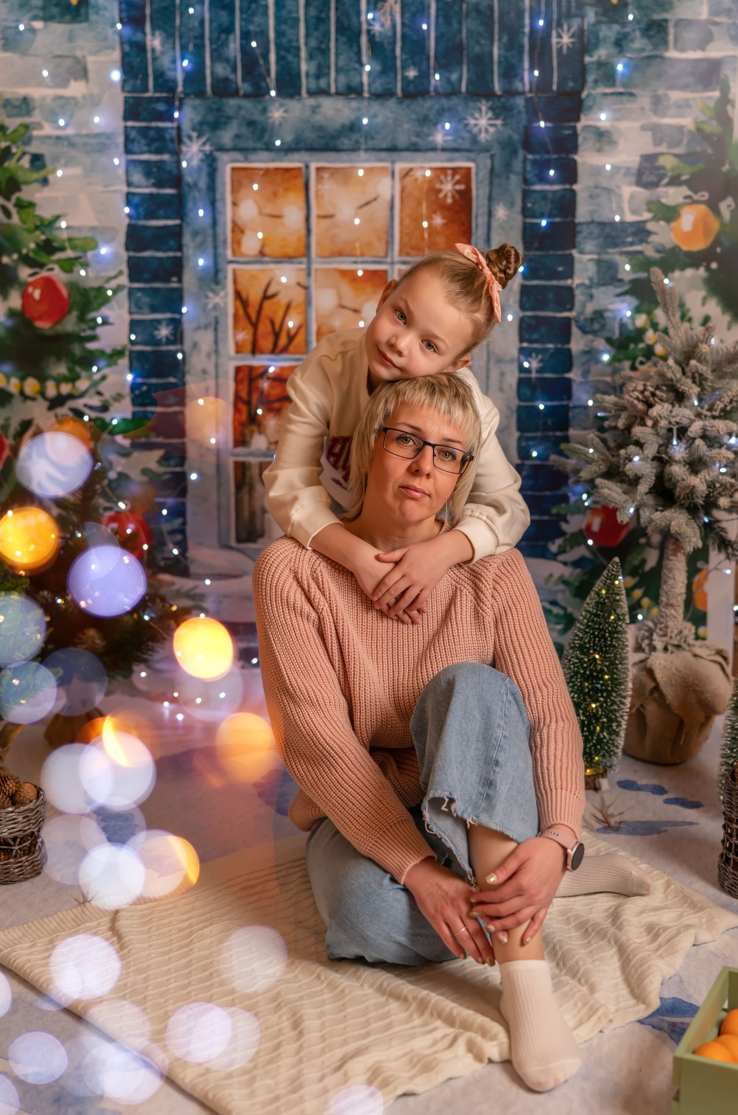 Любовь и Мирослава. Новый год. Семейный и детский фотограф Тула Ясногорск Тульская область Надежда Кукушкина