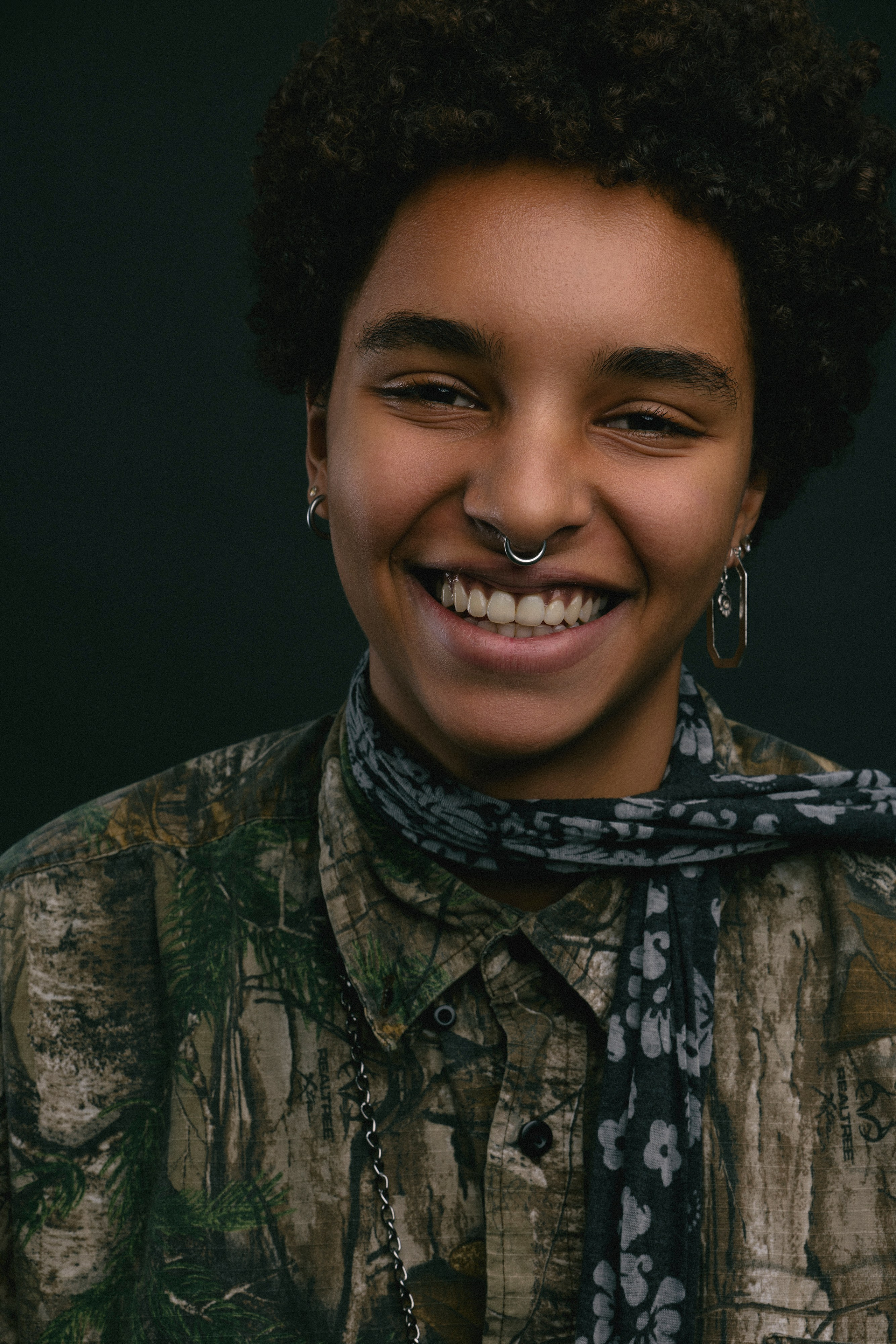 Soft-light portrait emphasizing skin tones and facial expression