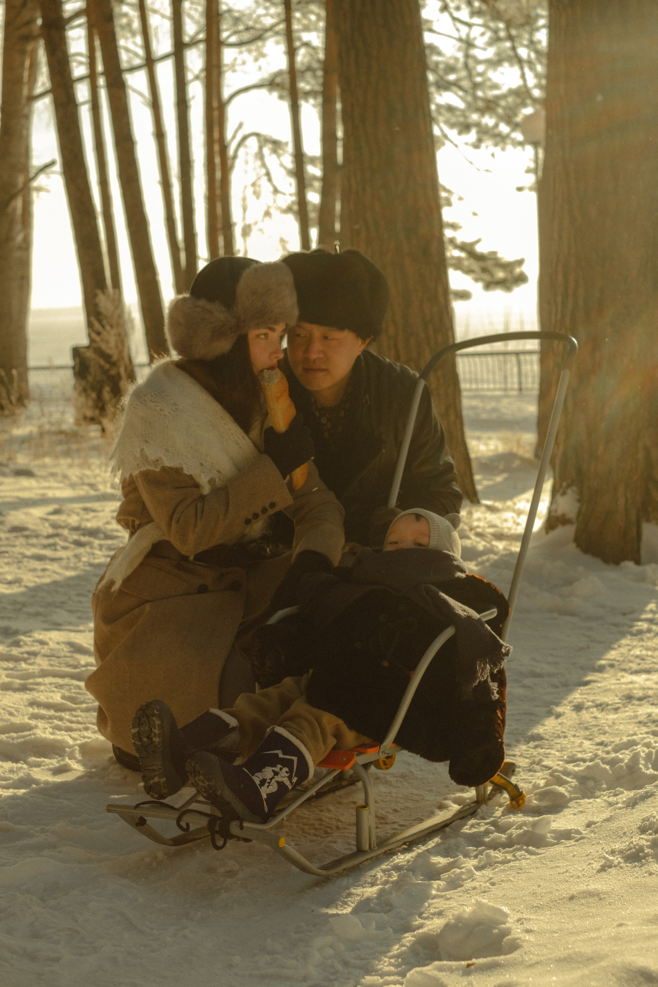 Ксюша, Том и Кирин | в стиле СССР. Фотограф в Новосибирске Диана Ильиных