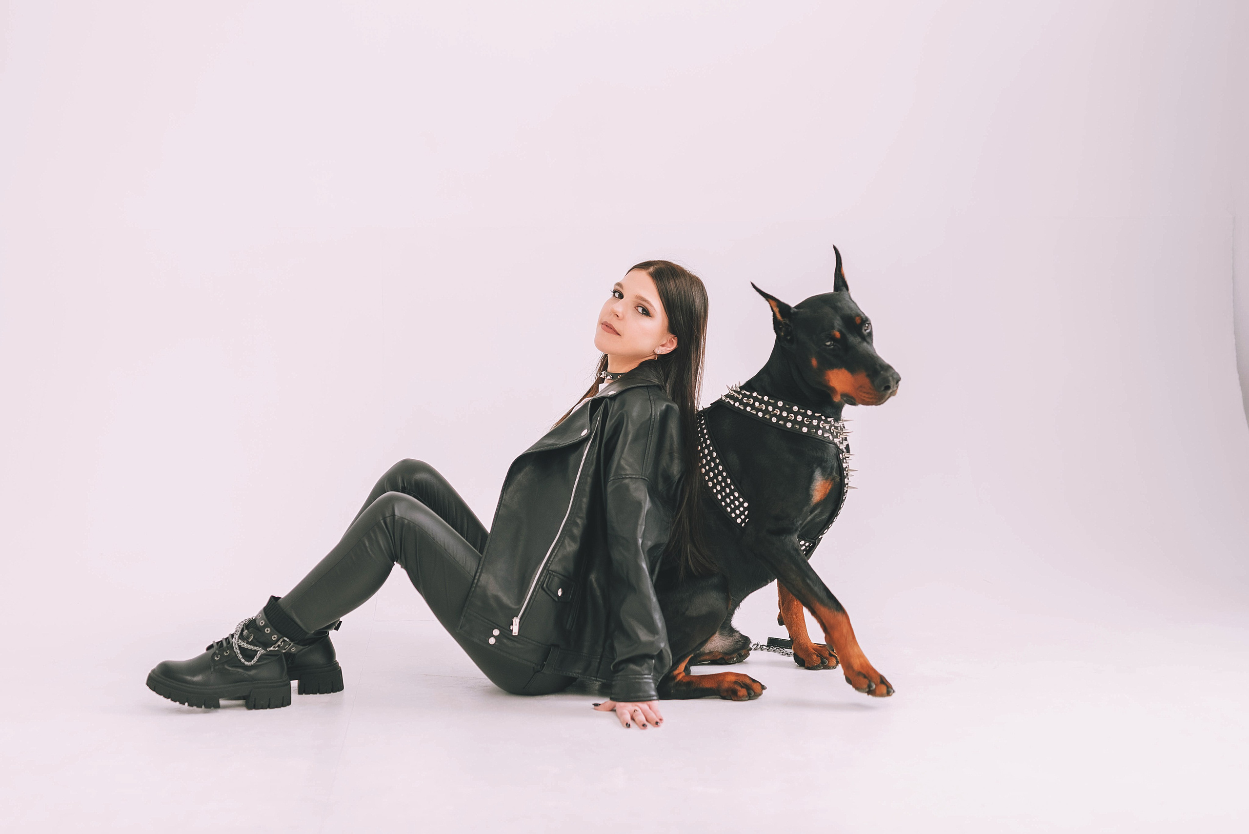 Фотосессия с доберманом. Семейный, детский фотограф в Воронеже Анна Никитина