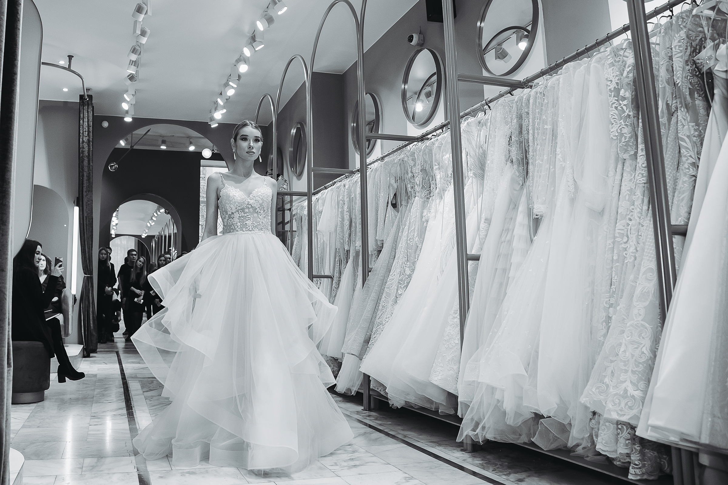 Показ свадебных платьев в «Дом Весты». Свадебный Семейный Репортажный фотограф в Москве