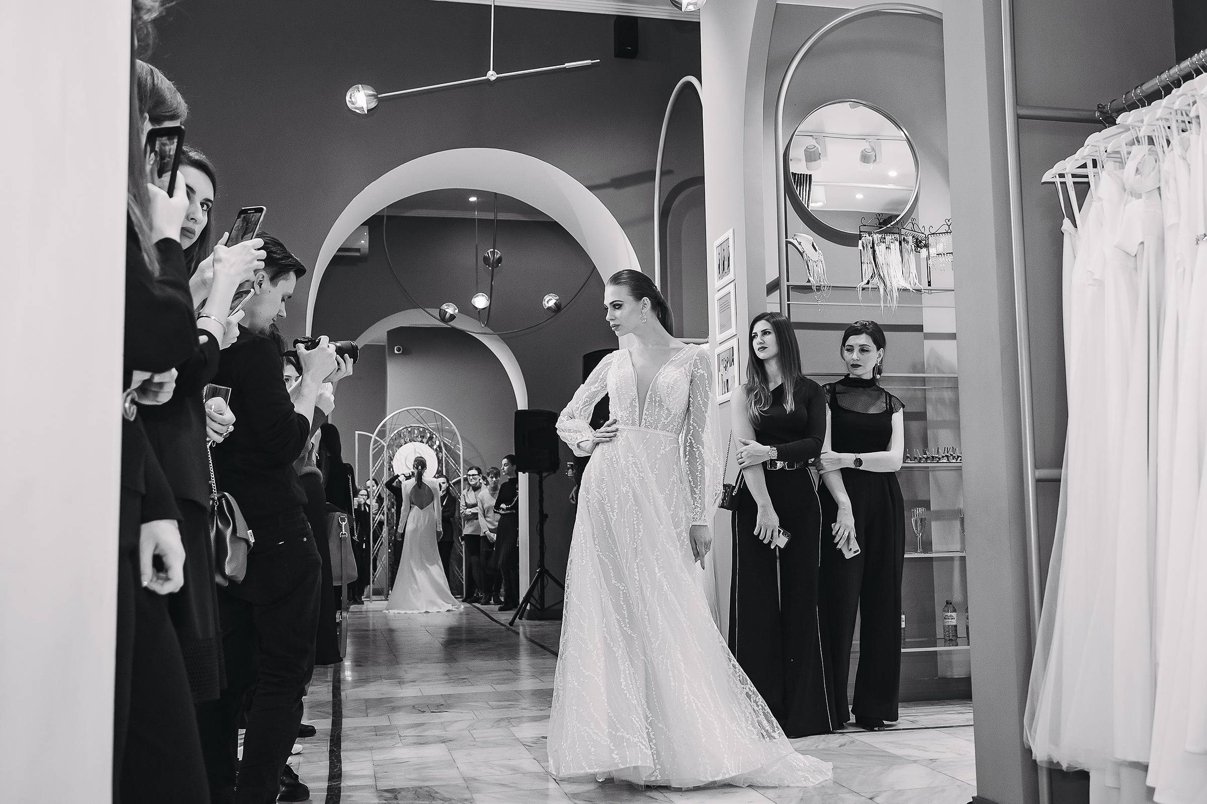 Показ свадебных платьев в «Дом Весты». Свадебный Семейный Репортажный фотограф в Москве