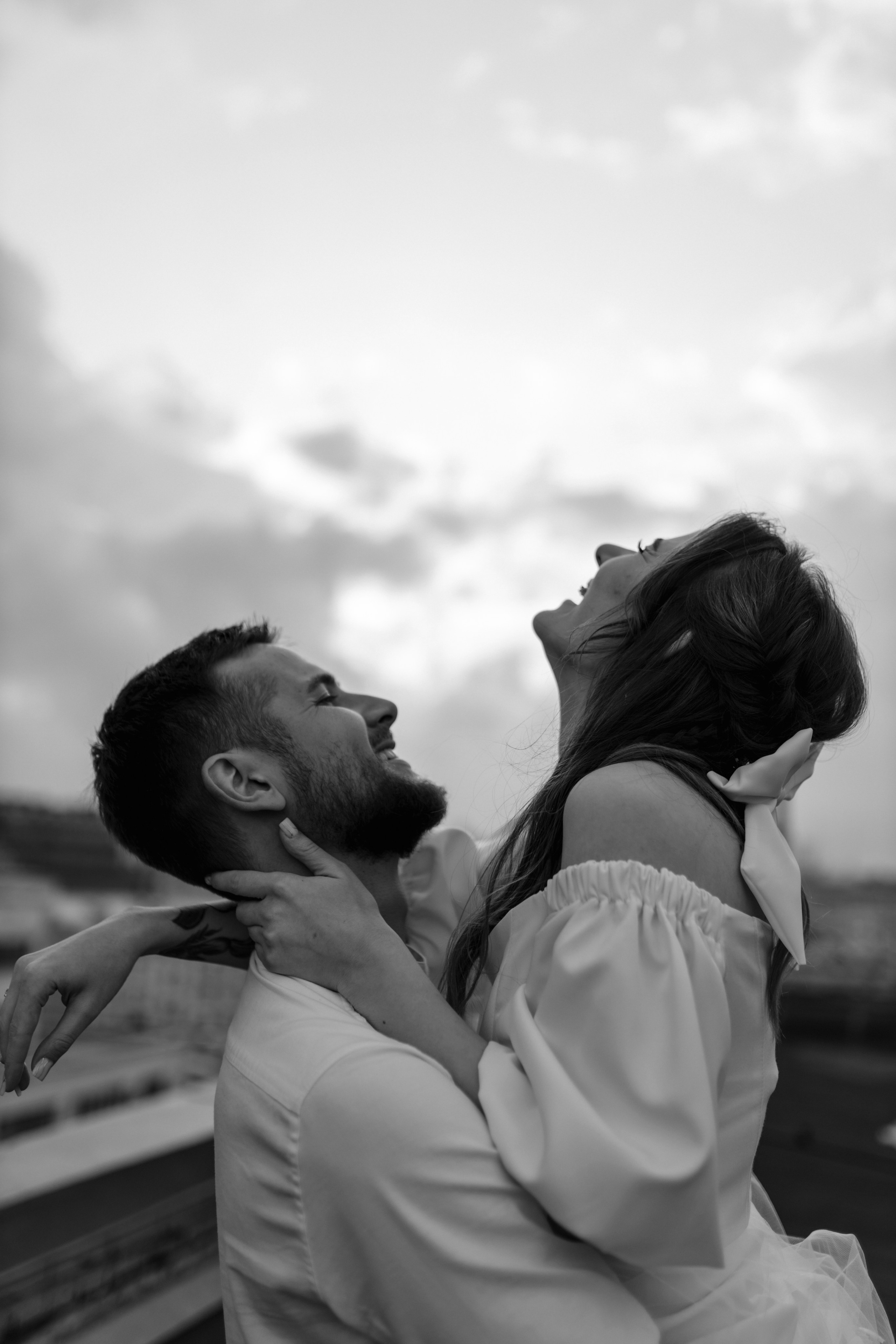 Настя и Никита, крыша. Свадебный фотограф | Москва