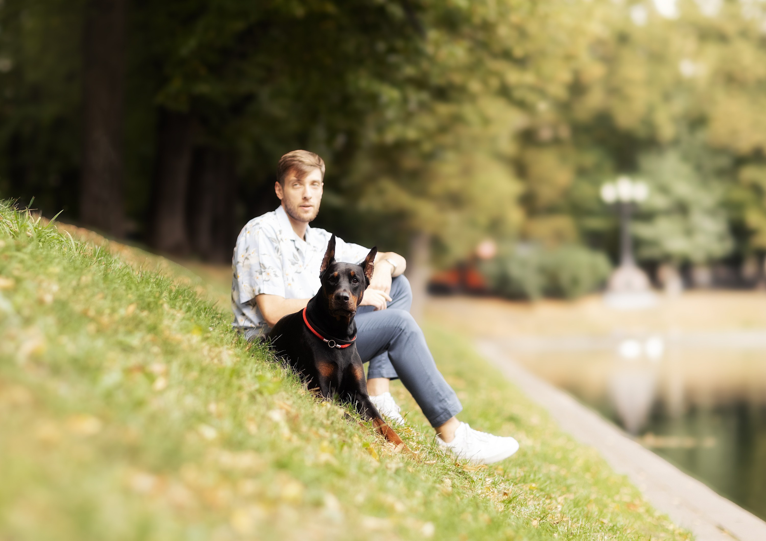 Собака и человек. Boldinova Yulia фотограф Москва