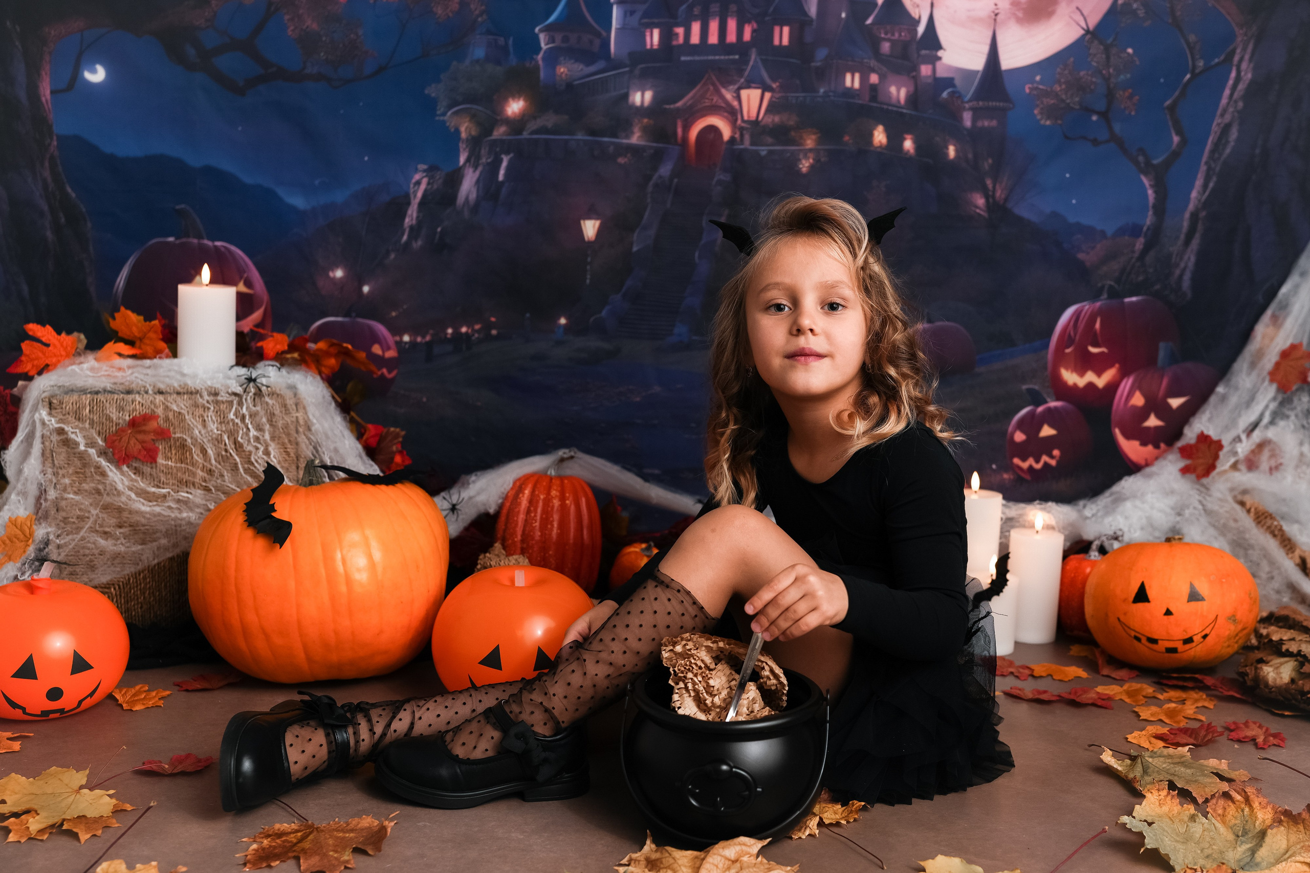 Проект Хэллоуин. Фотограф новорожденных и детский фотограф в Екатеринбурге Ксени