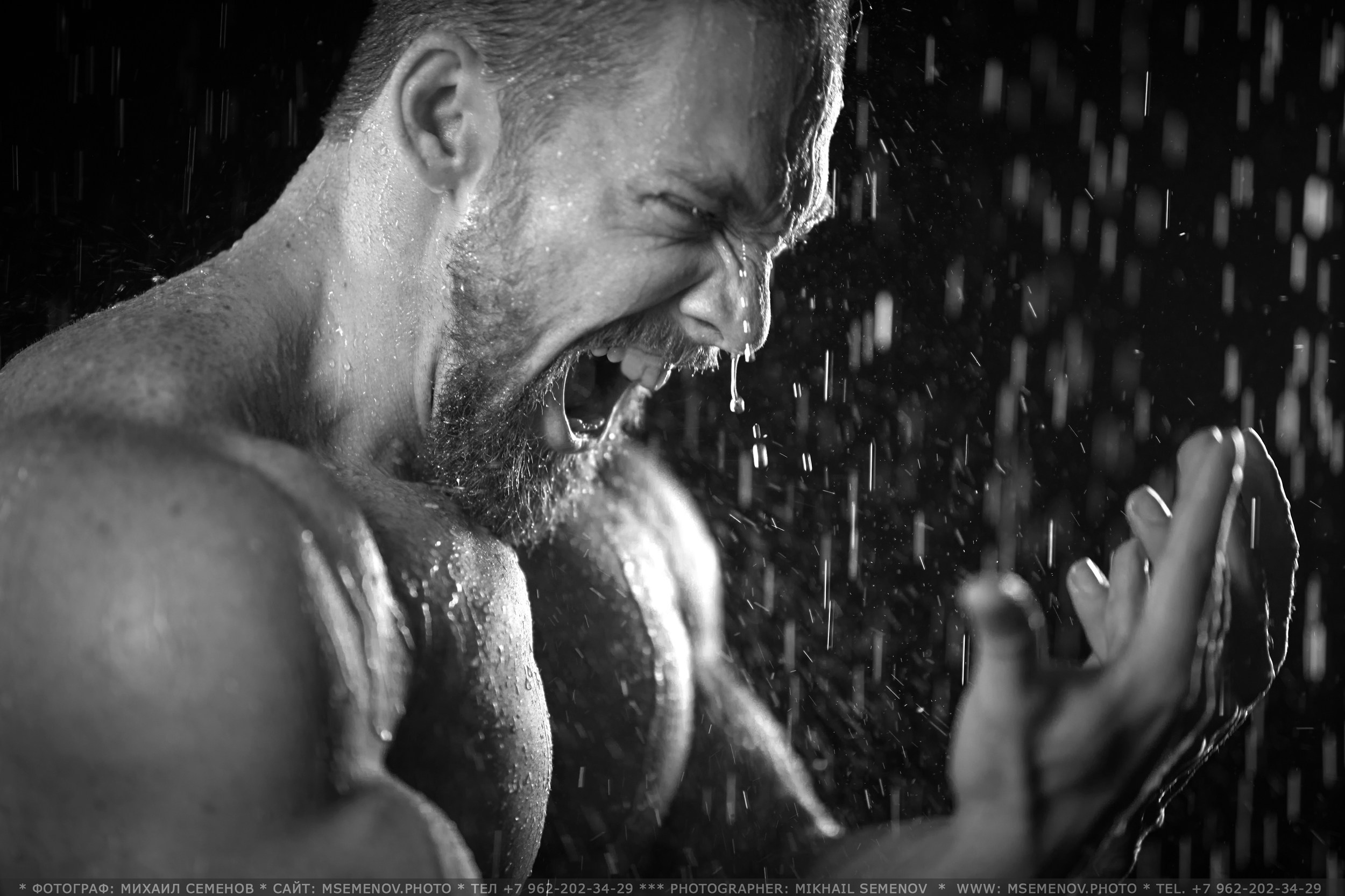 Фотограф в Ярославле Михаил Семенов. Аква-фотосессия «СИЛАЧ-БОРОДАЧ»