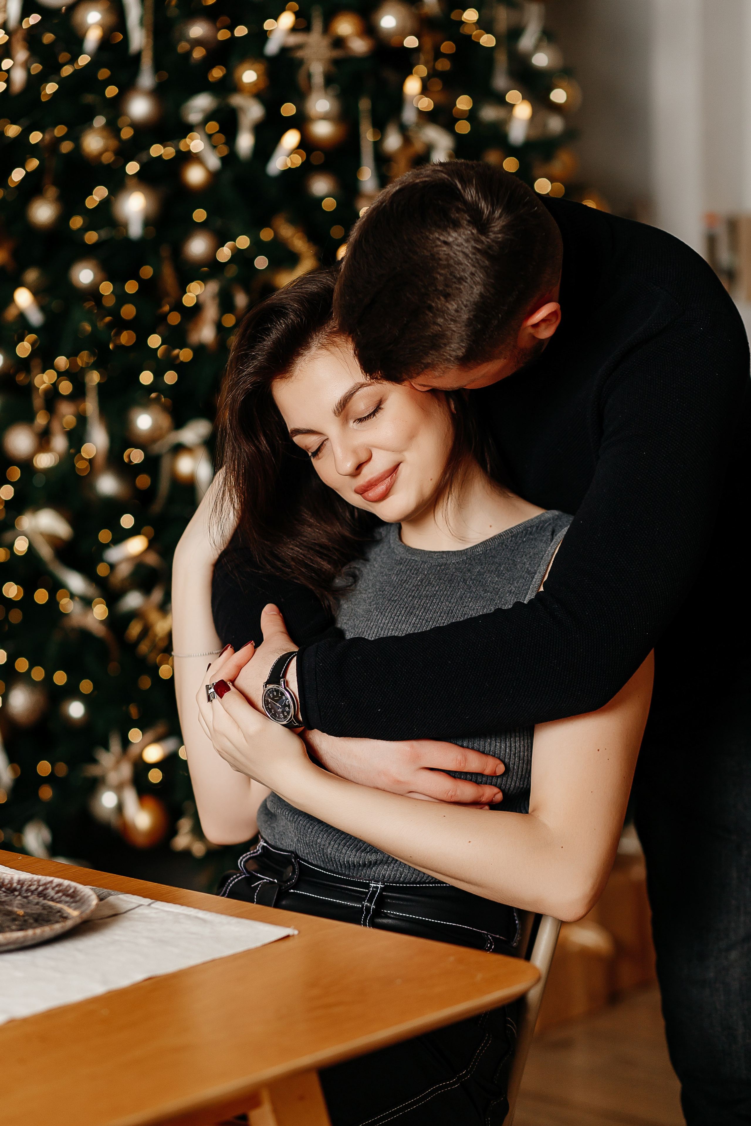 Новогодняя фотосессия для влюбленных в Московской фотостудии. Фотограф в Подольске — Мария Бучнева