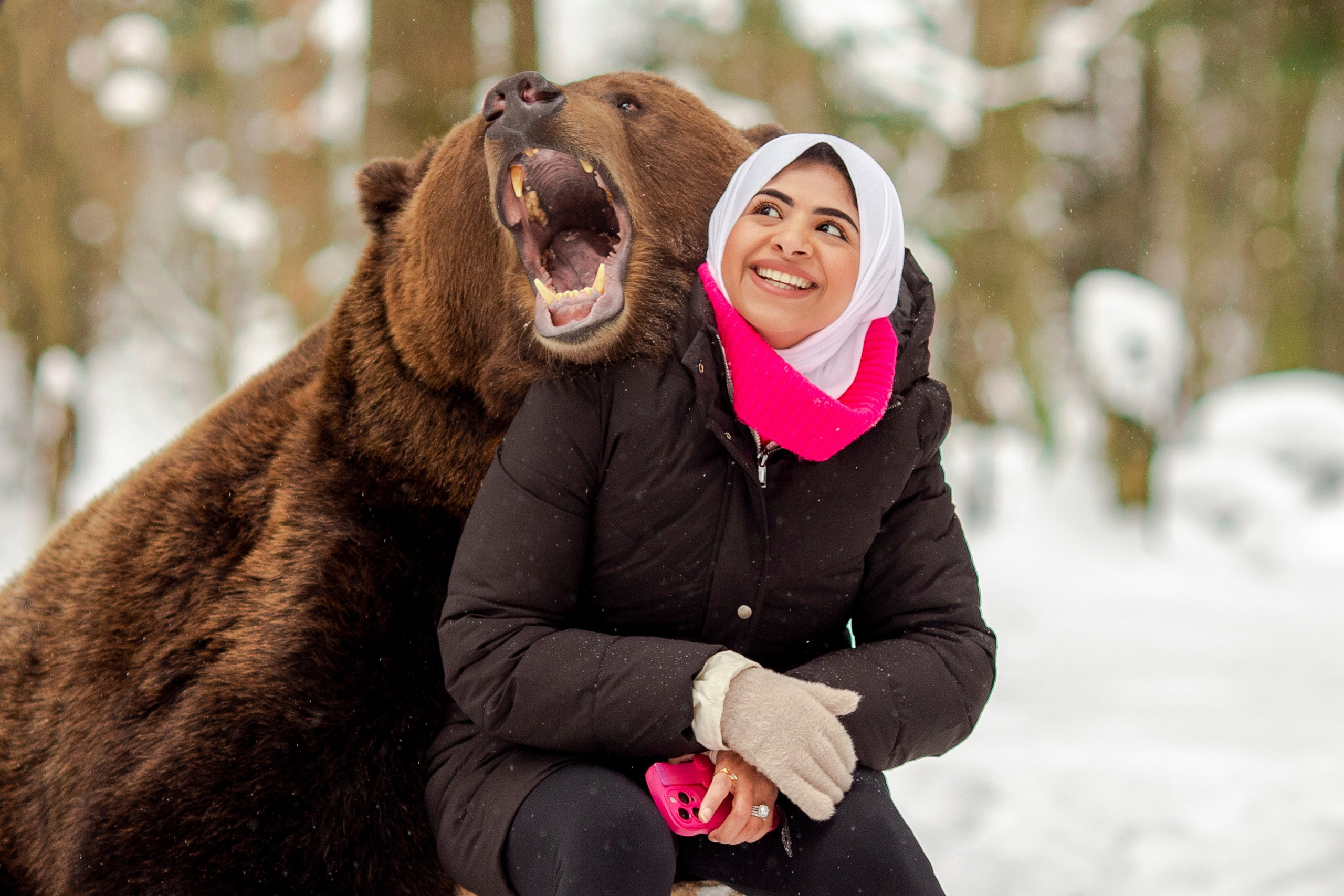 С медведем. Фотограф в Москве и в Московской области Сандра