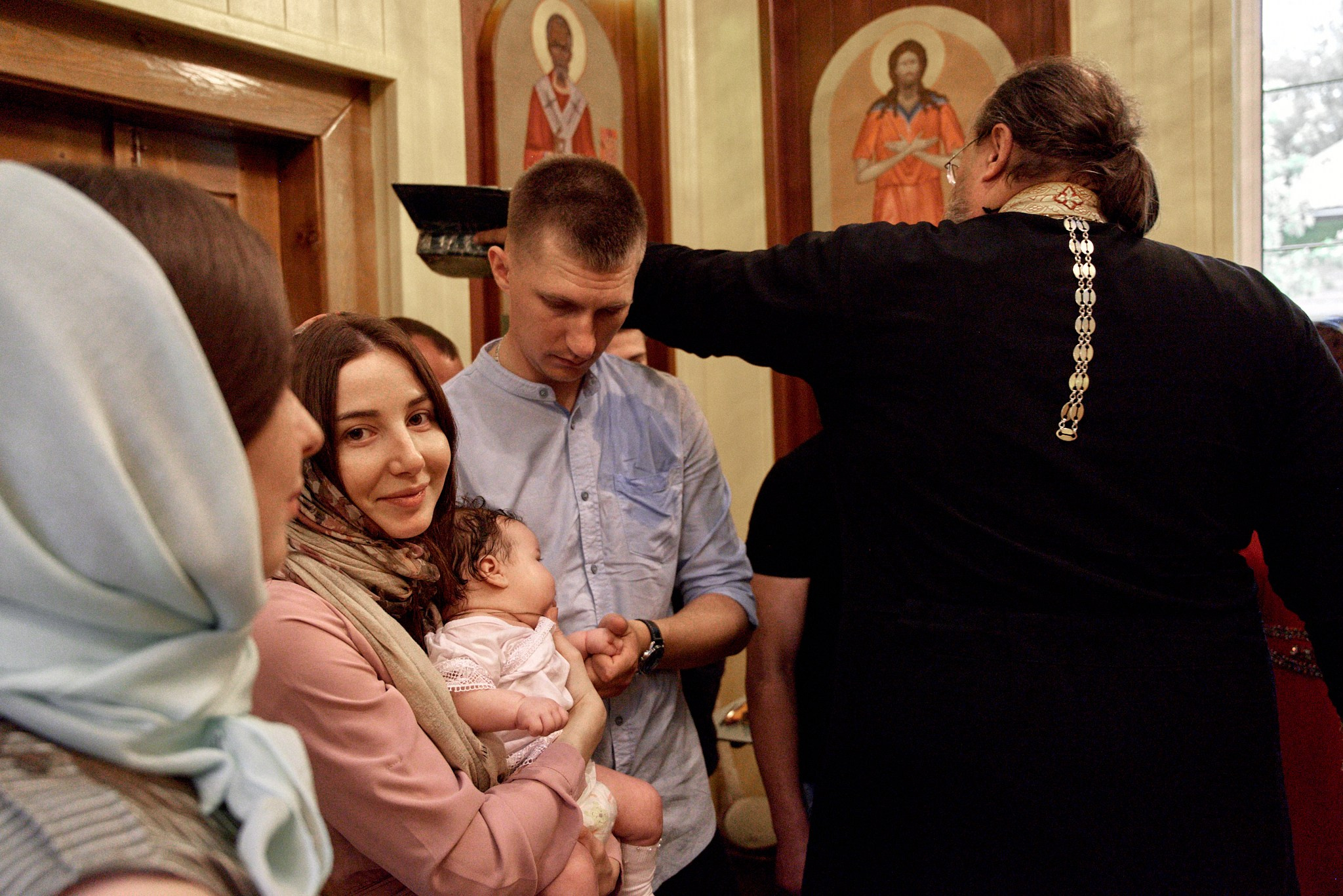 Фотосессия крещение Варвары