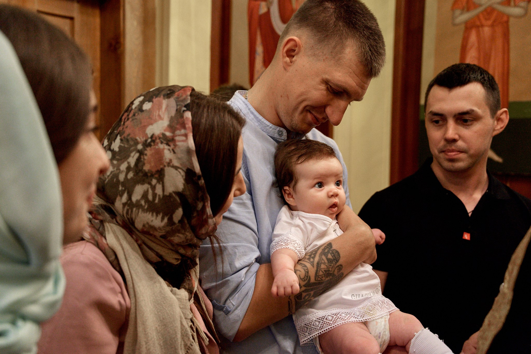 Фотосессия крещение Варвары