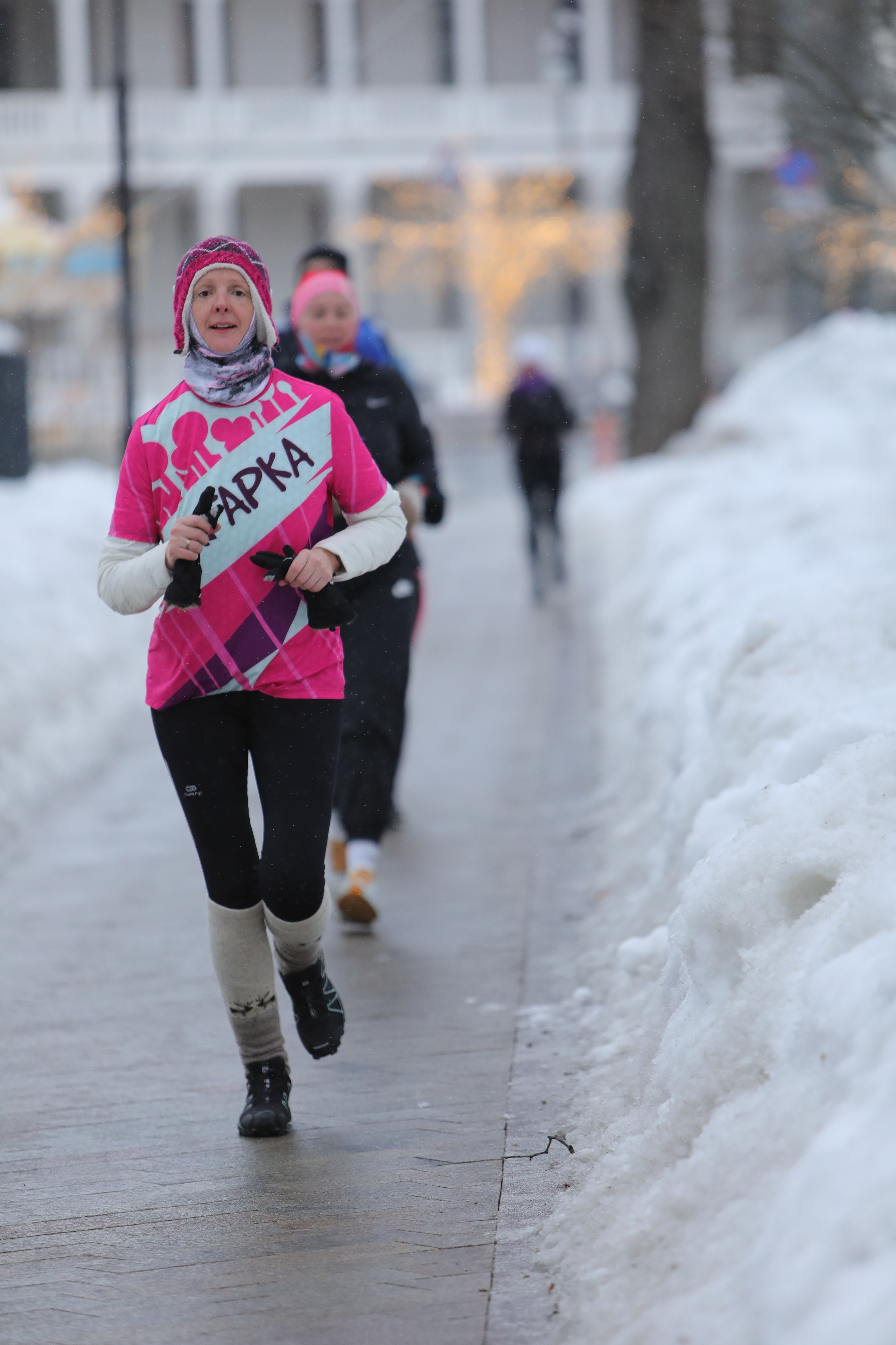 Забег 8 Марта, Речной вокзал. Фотограф Сергей Ловкий