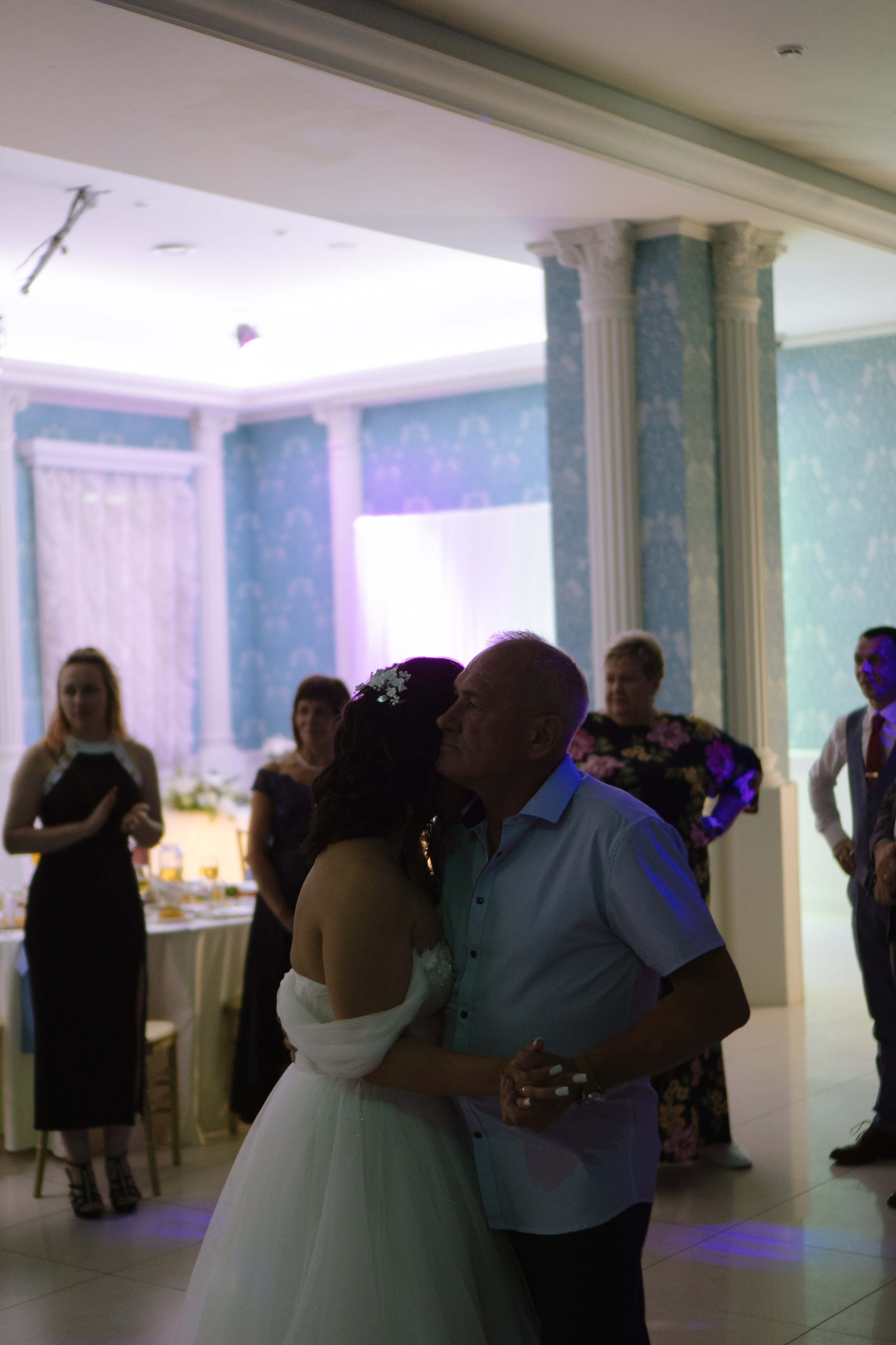 ТАНЕЦ ОТЦА И ДОЧЕРИ НА БАНКЕТЕ (СВАДЕБНАЯ ФОТОСЕСИИЯ БАНКЕТА). Профессиональный фотограф, Санкт-Петербург — Виктория Богомолова