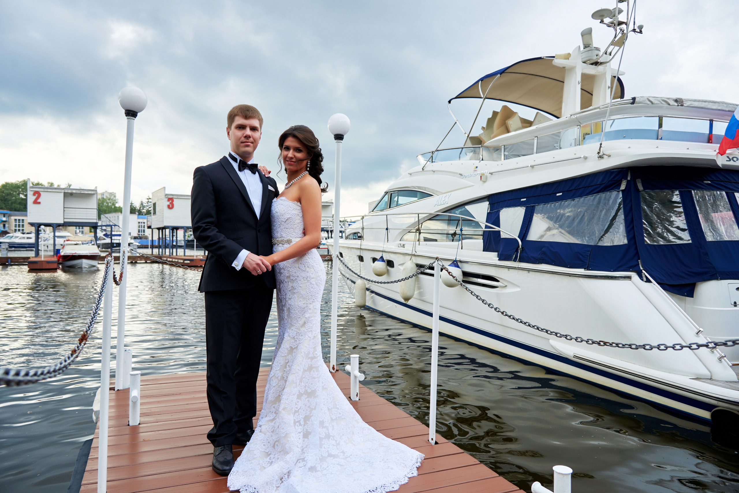 Свадебная фотосессия, Яхт-клуб Нептун. Свадебный фотограф в Москве Станислав Донченко