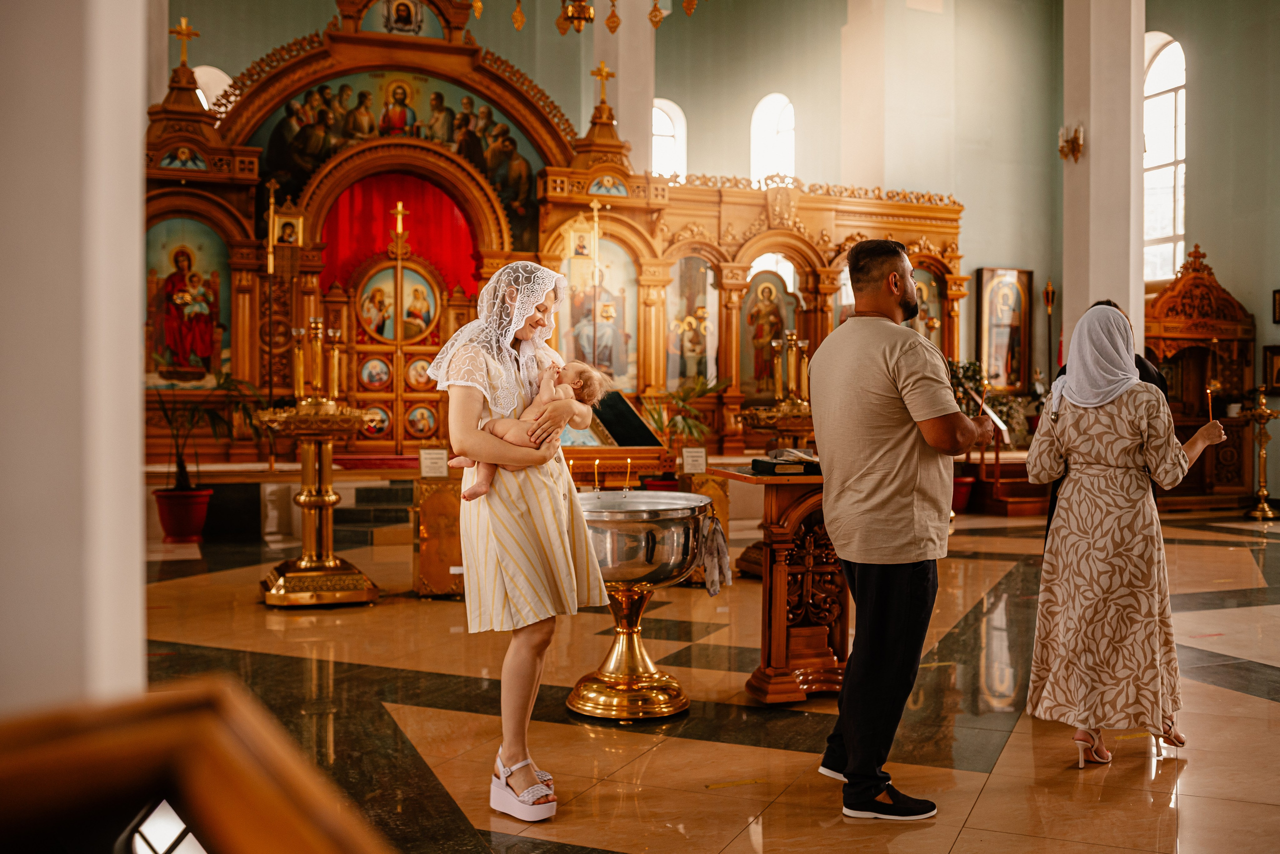 Крещение в Кропоткине. Свадебный фотограф Кропоткин Краснодар
