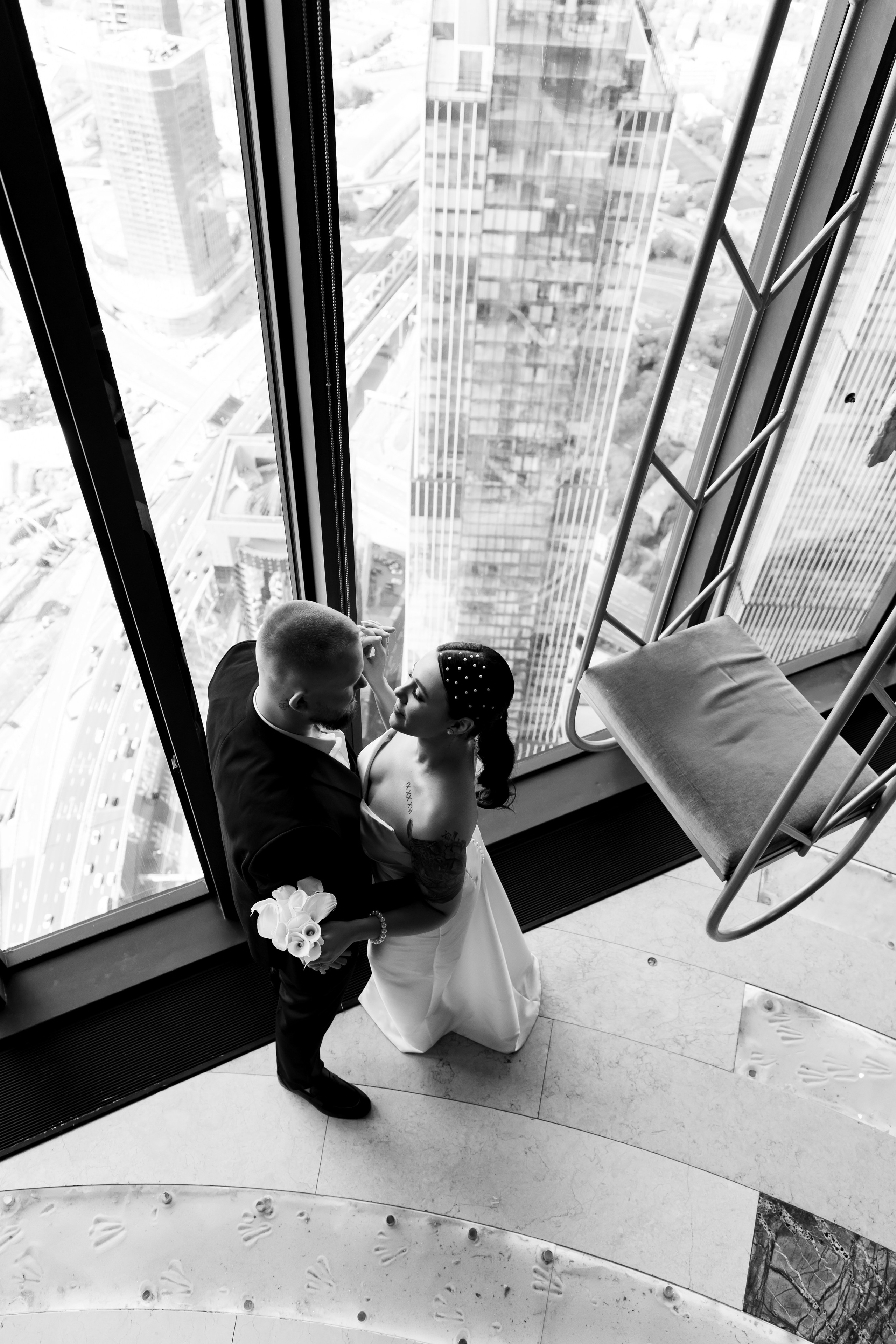 Свадебная фотосессия в Москва-сити Фотограф Москва